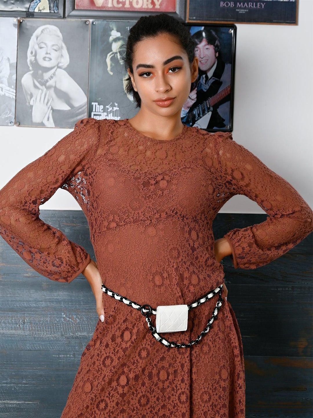 ODETTE Women Mini Chained Belt Bag