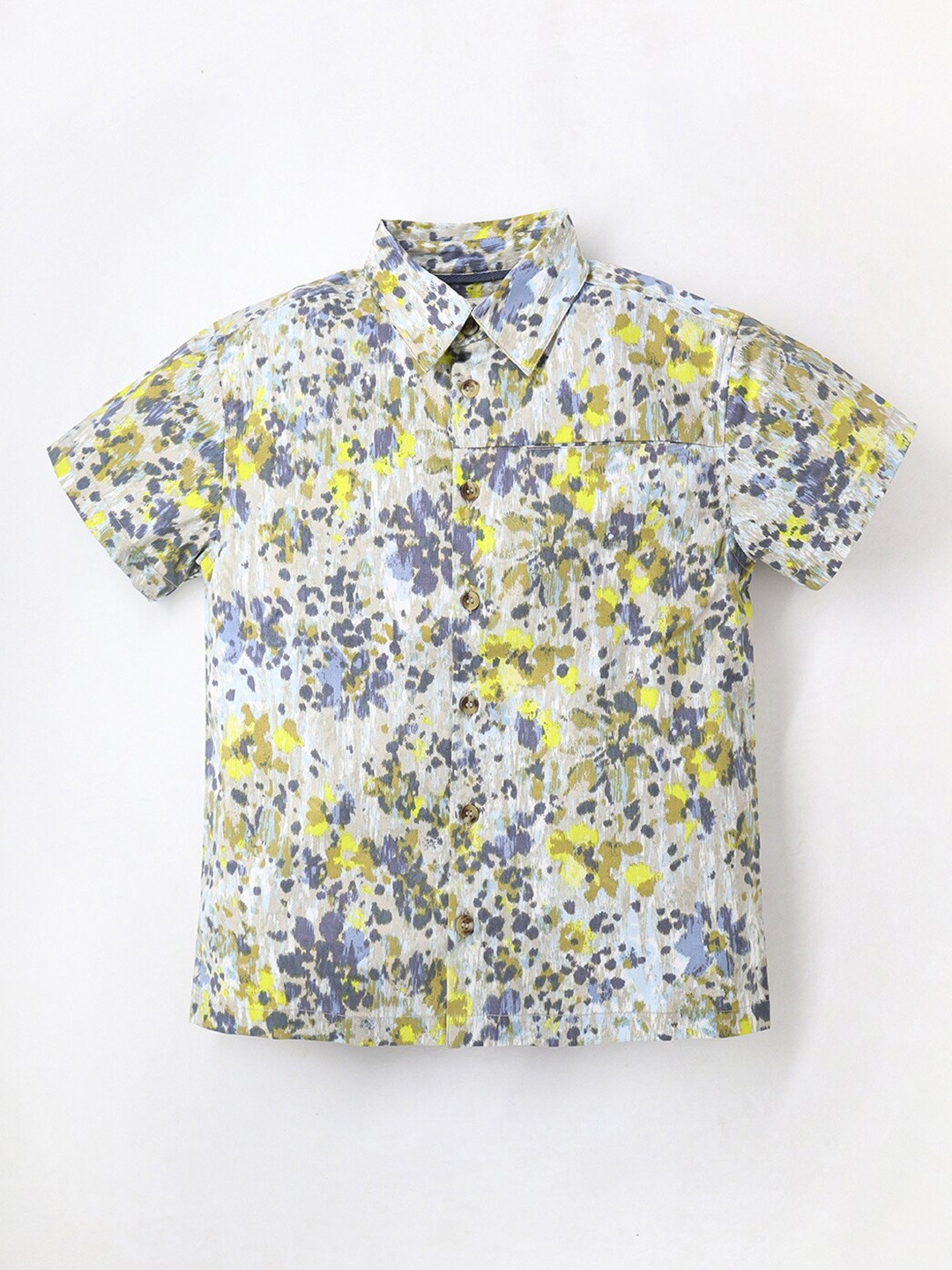 Cherry Crumble Boys Abstract Printed Standard Opaque Casual Cotton Shirt