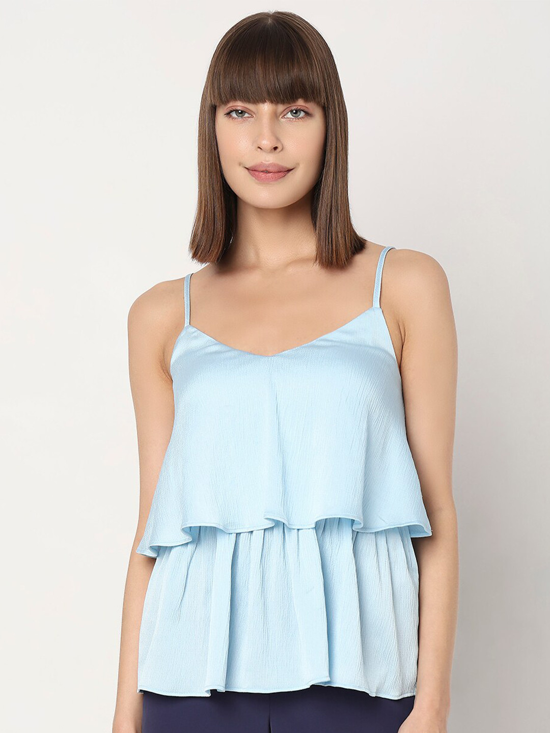 Vero Moda Shoulder Straps Layered Styled Back Top