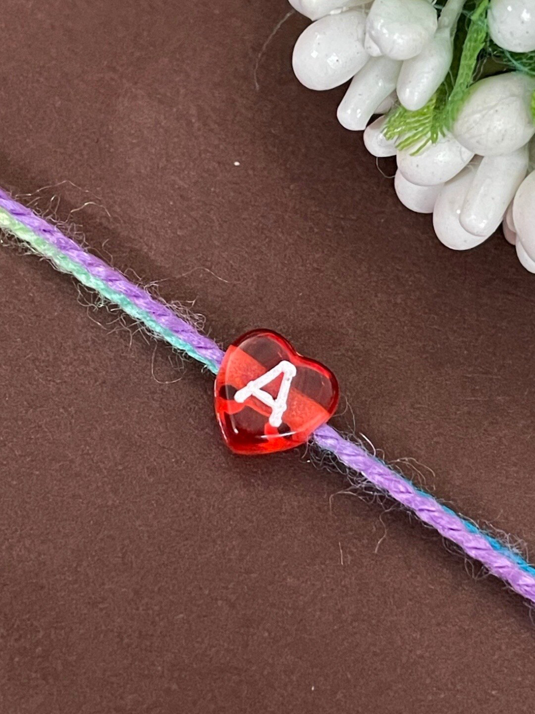 Digital Dress Room A Alphabet Charm Detail Rakhi