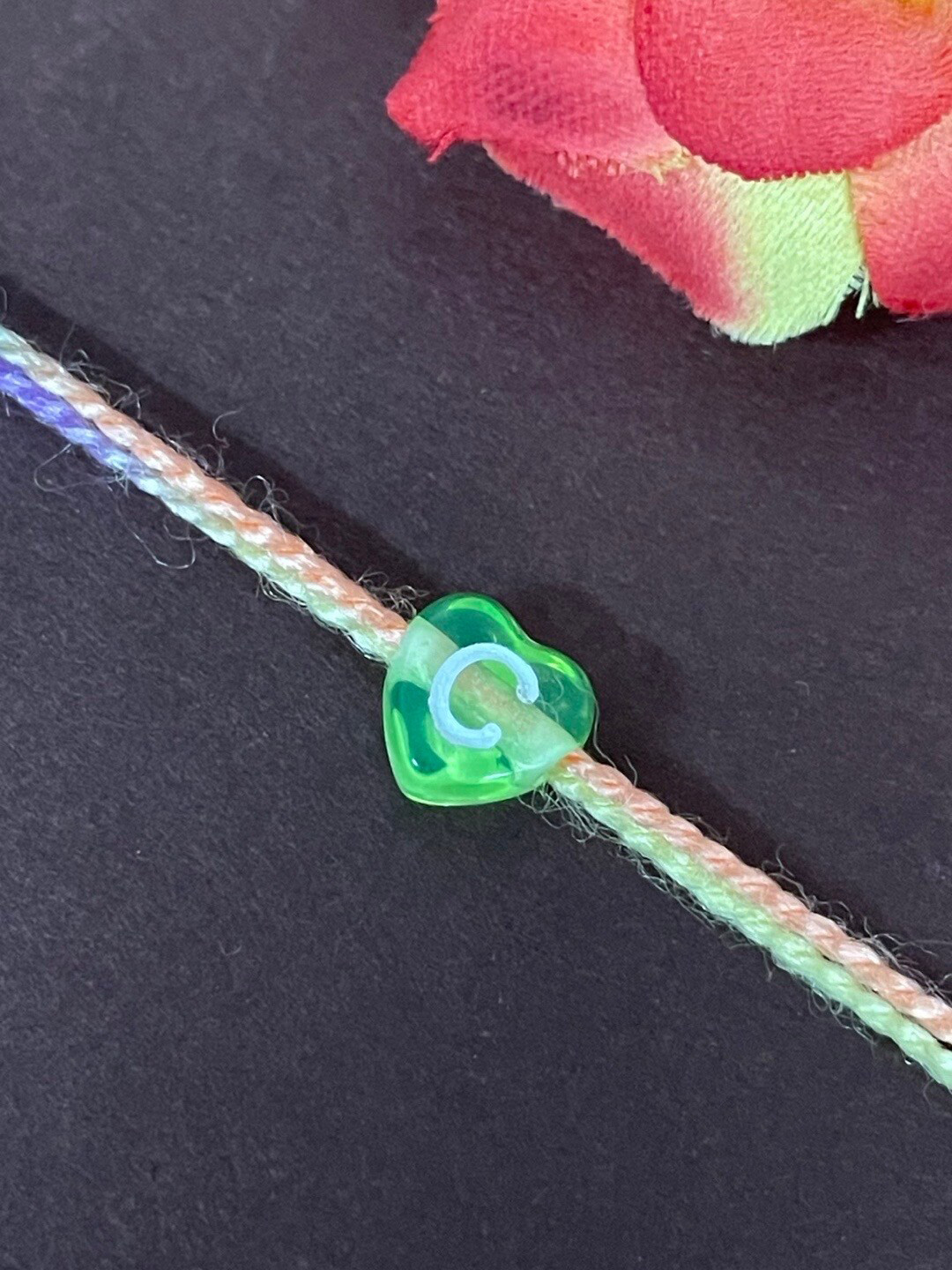 Digital Dress Room C Alphabet Charm Detail Rakhi