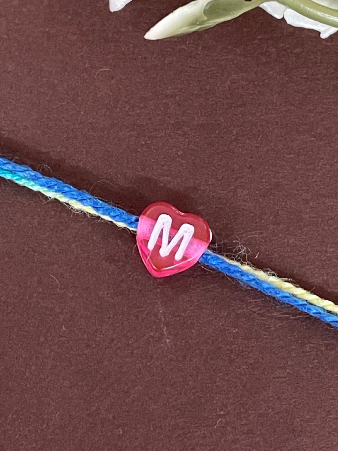 Digital Dress Room Boys M Alphabet Charm Detail Rakhi