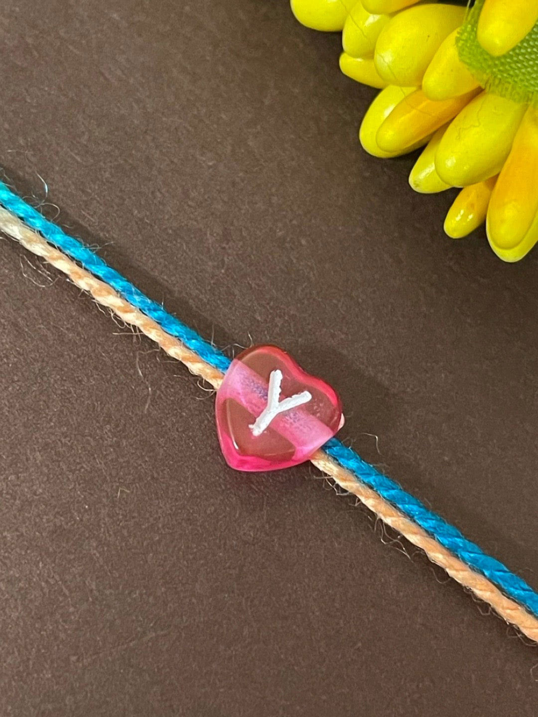 Digital Dress Room Kids Y-Charm Studded Thread Rakhi