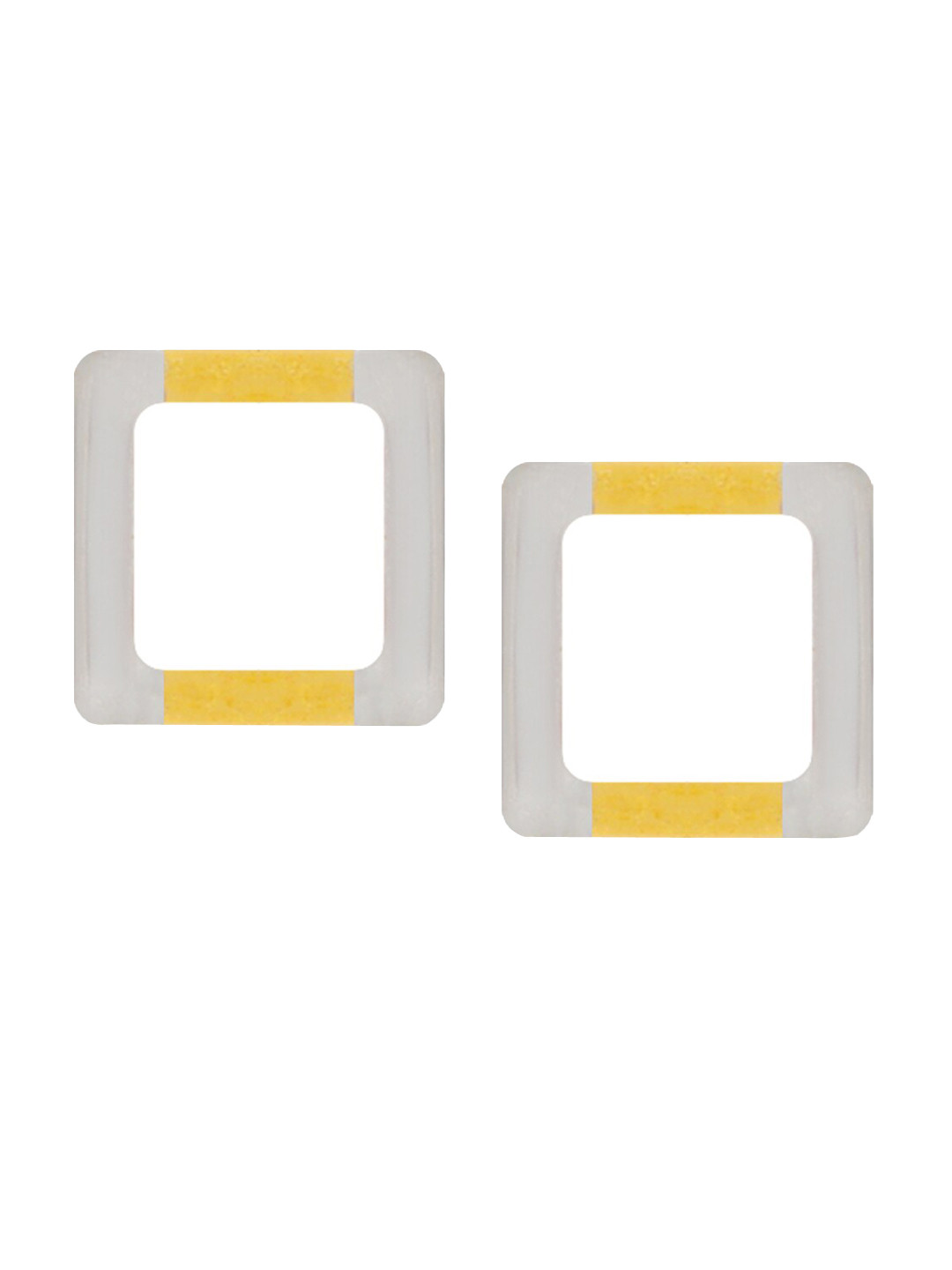 BHIMA 22K Hallmark 916 Purity Yellow Gold Square Stud