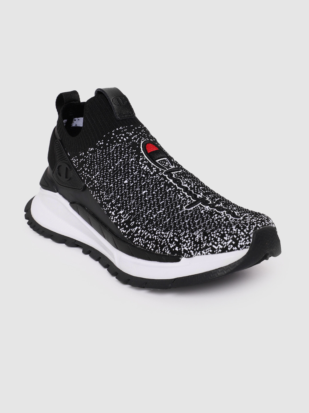 Champion Men Woven Design & Textured Sneakers