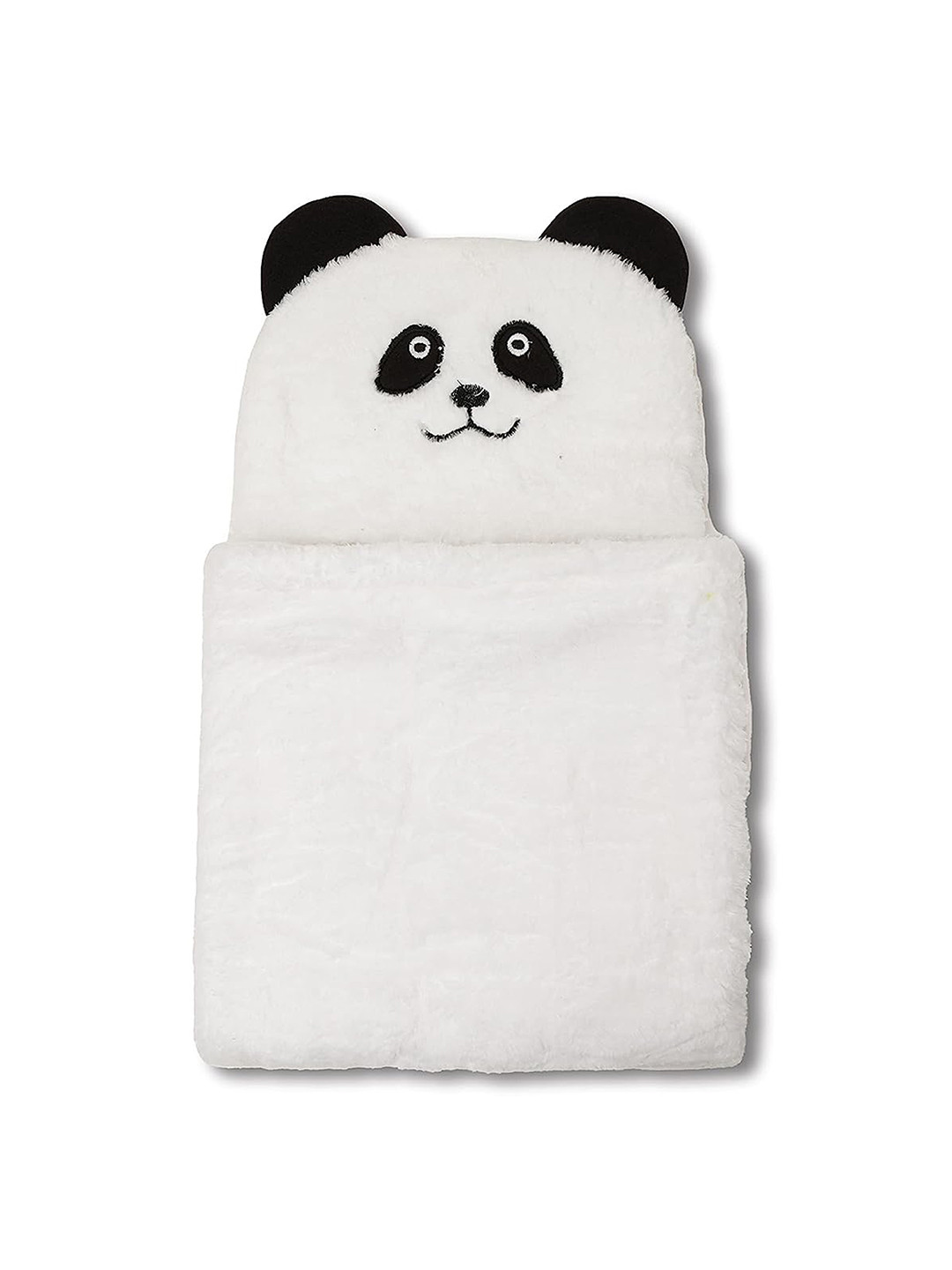 OyO Baby Infants Kids White & Black Panda Fleece AC Room Baby Blanket