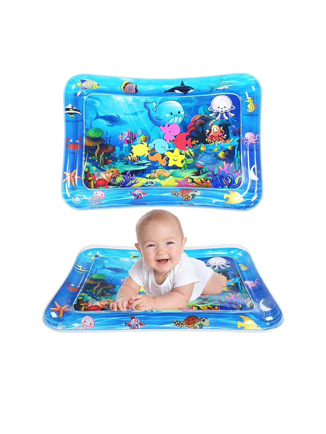 MUREN Tummy Play Mat With Floating Toys