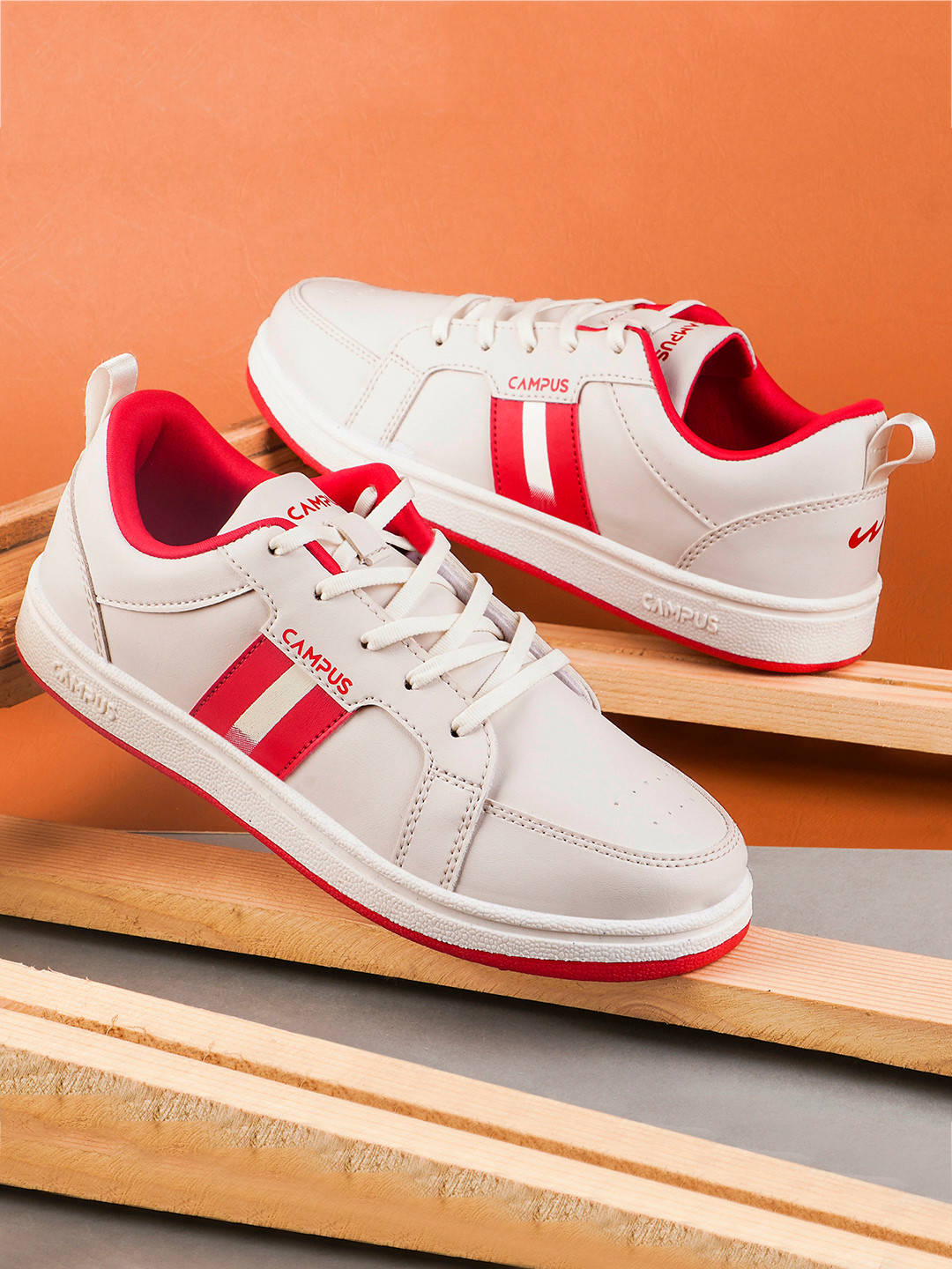 Campus Men OG-D3 Striped Lace-Up Sneakers