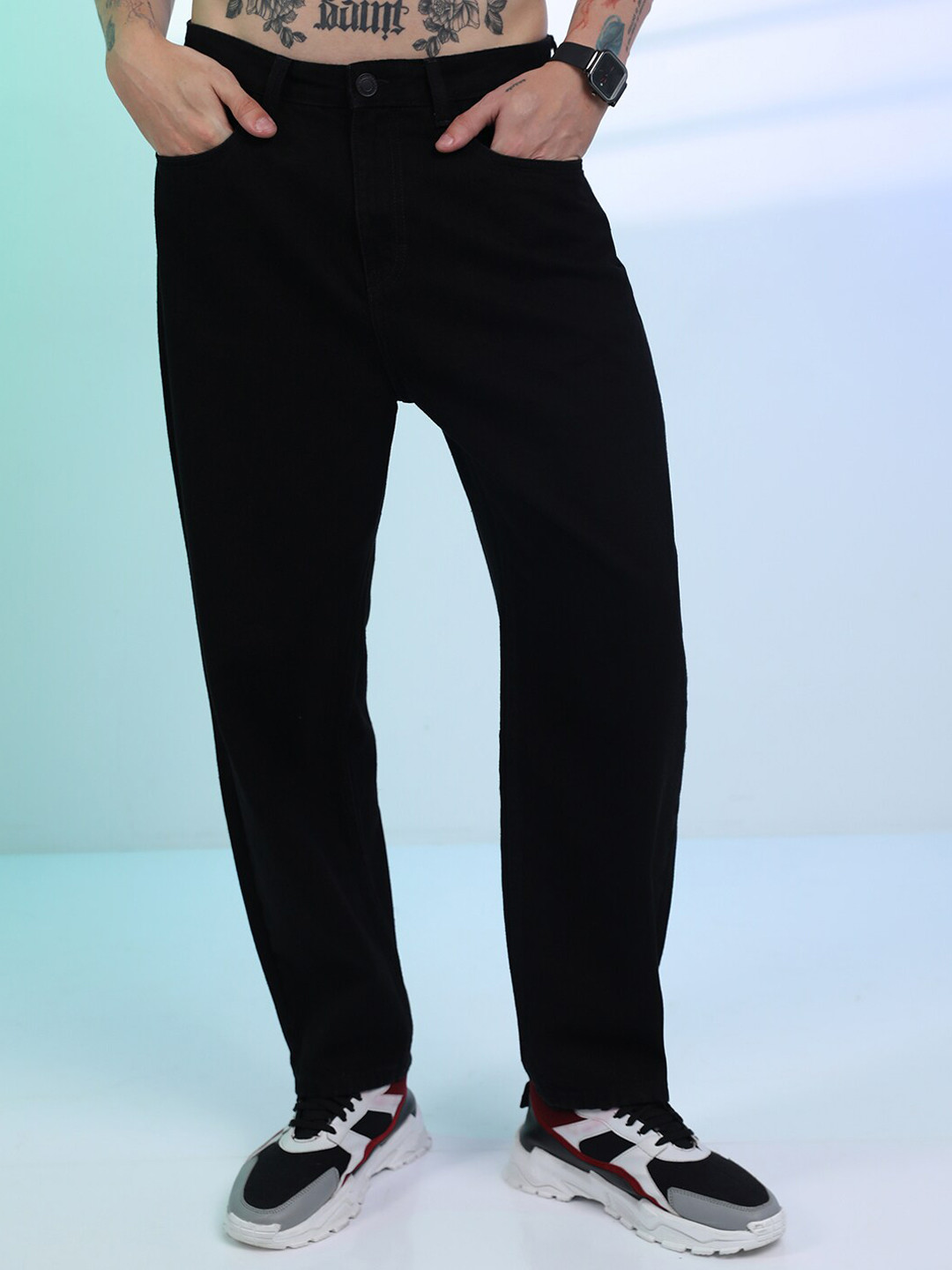 HIGHLANDER Men Drop Crotch Loose Fit Jeans