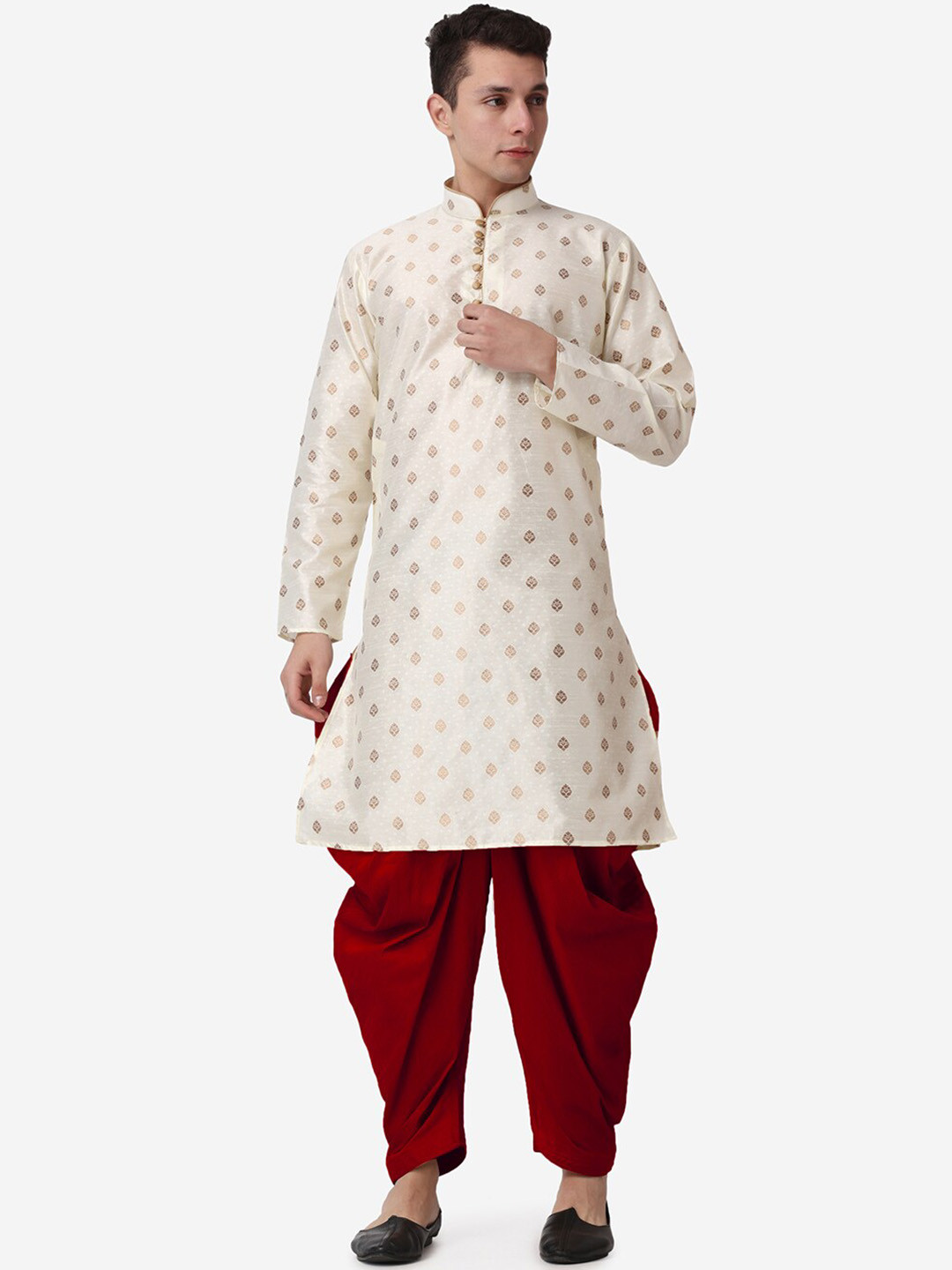 ROYAL KURTA Paisley Printed Kurta with Dhoti Pants