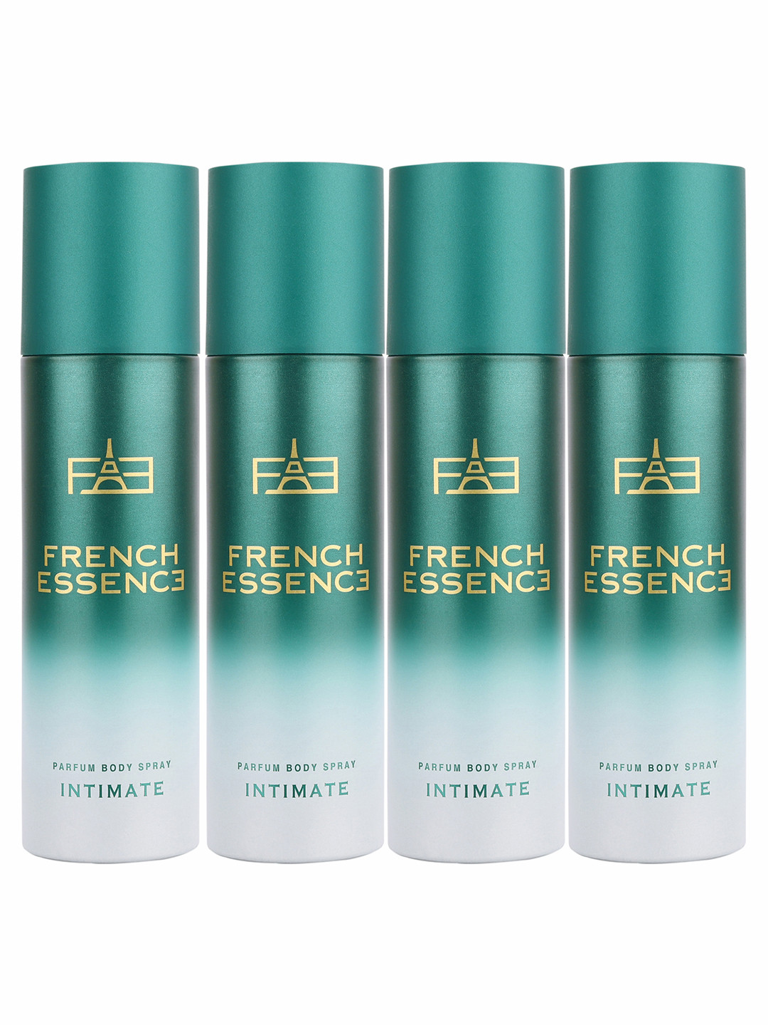 FRENCH ESSENCE Set of 4 No Gas Parfum Body Spray 99 g (120ml) Each - Intimate