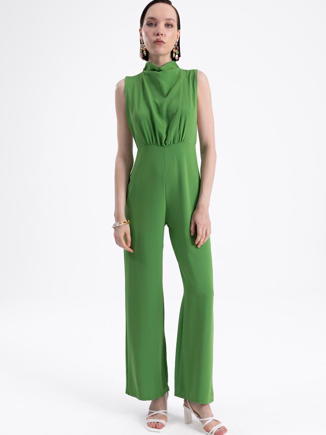 PRET A TUER Cowl Neck Basic Jumpsuit