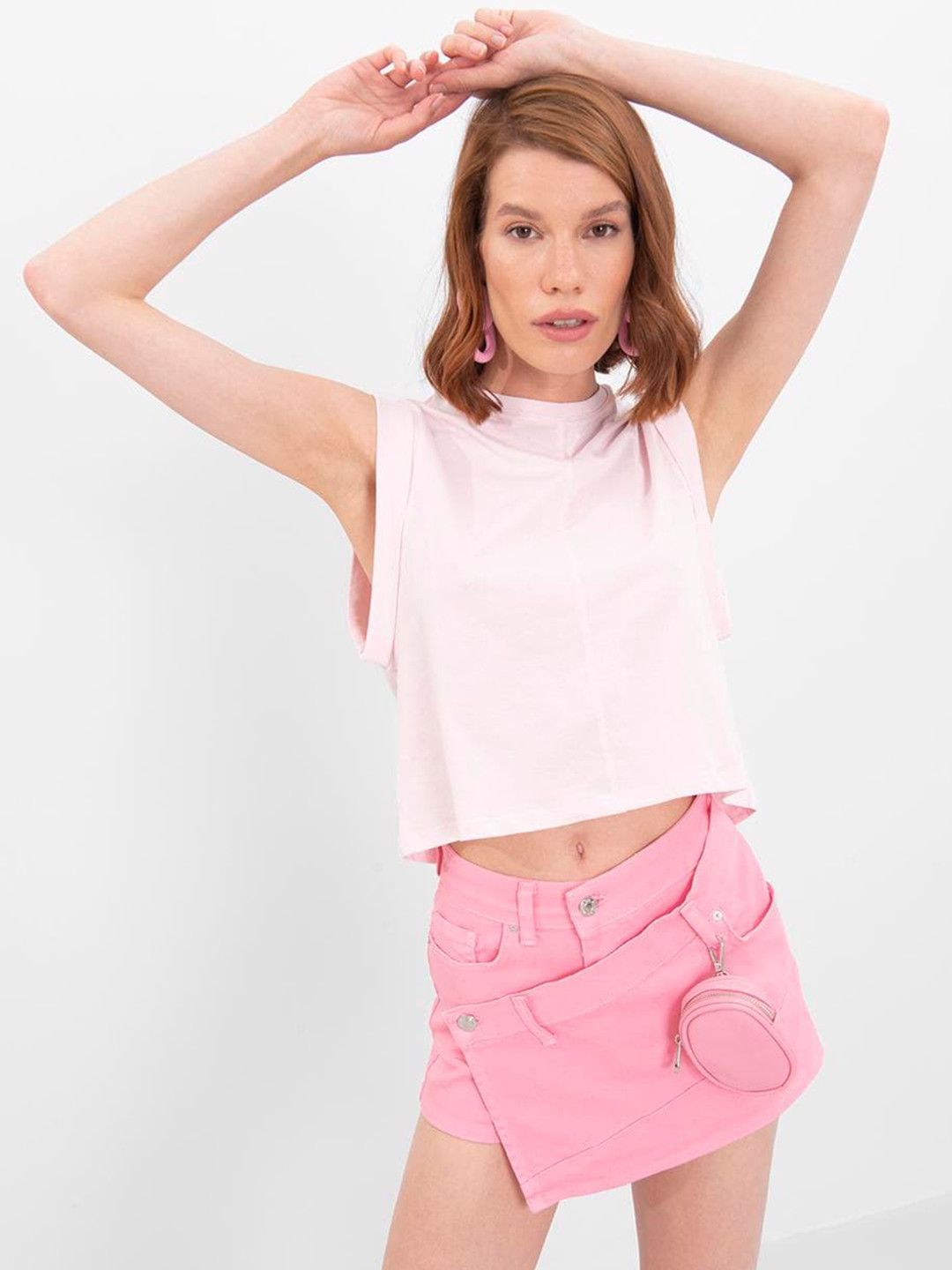 PRET A TUER Mini Length Pure Cotton Skorts