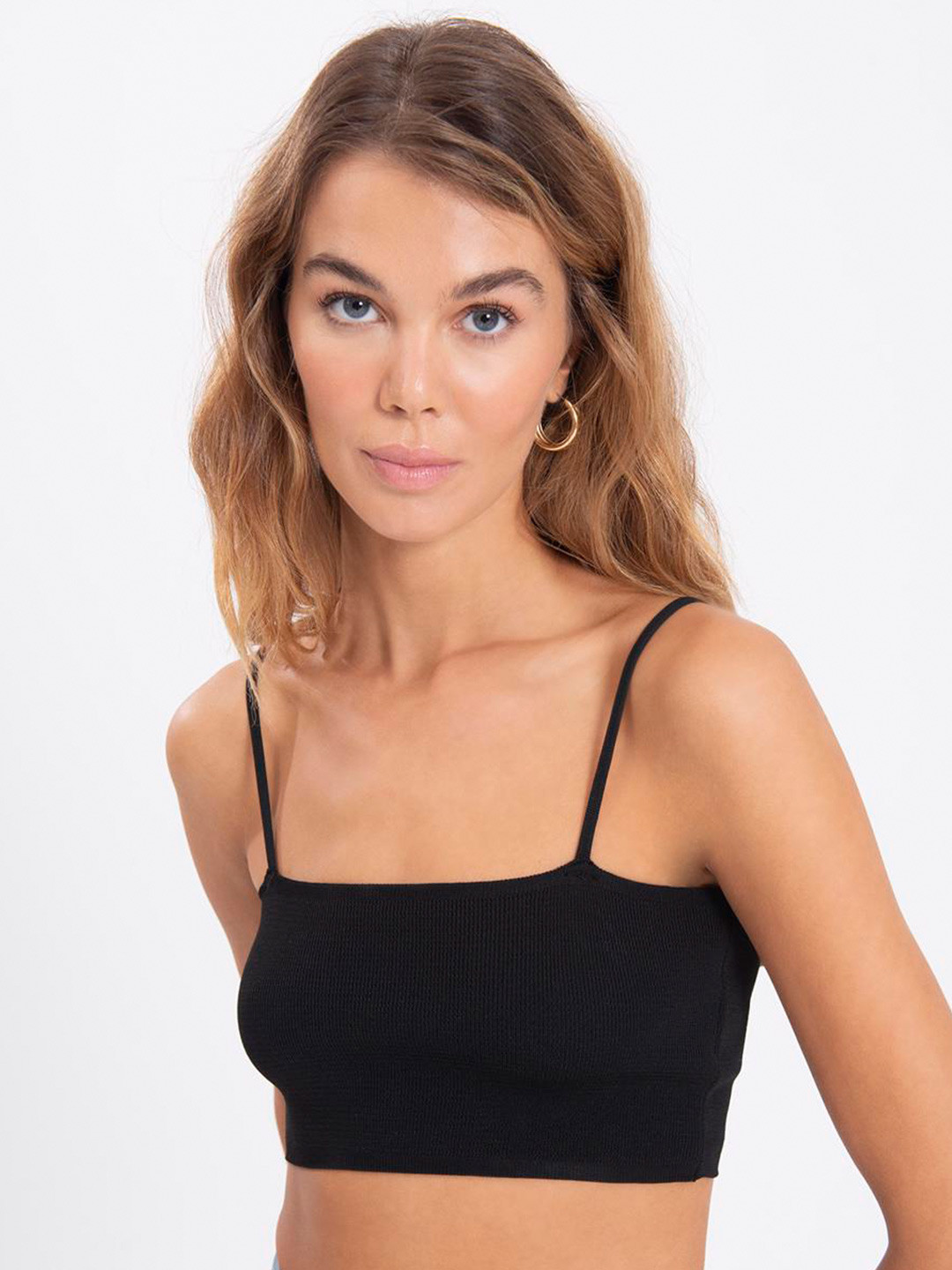 PRET A TUER Shoulder Straps Bralette Crop Top