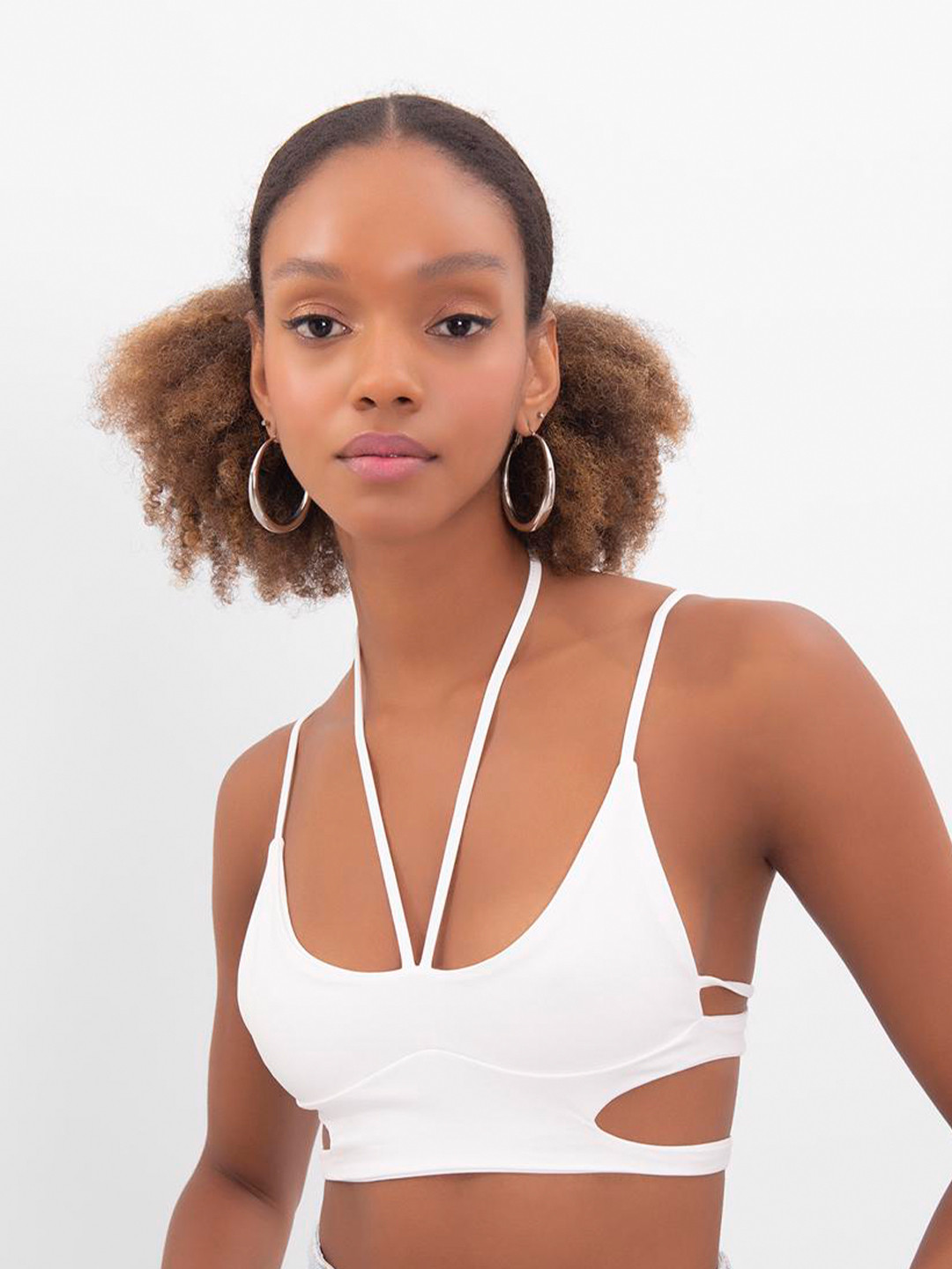 PRET A TUER Cut Out Bralette Crop Top