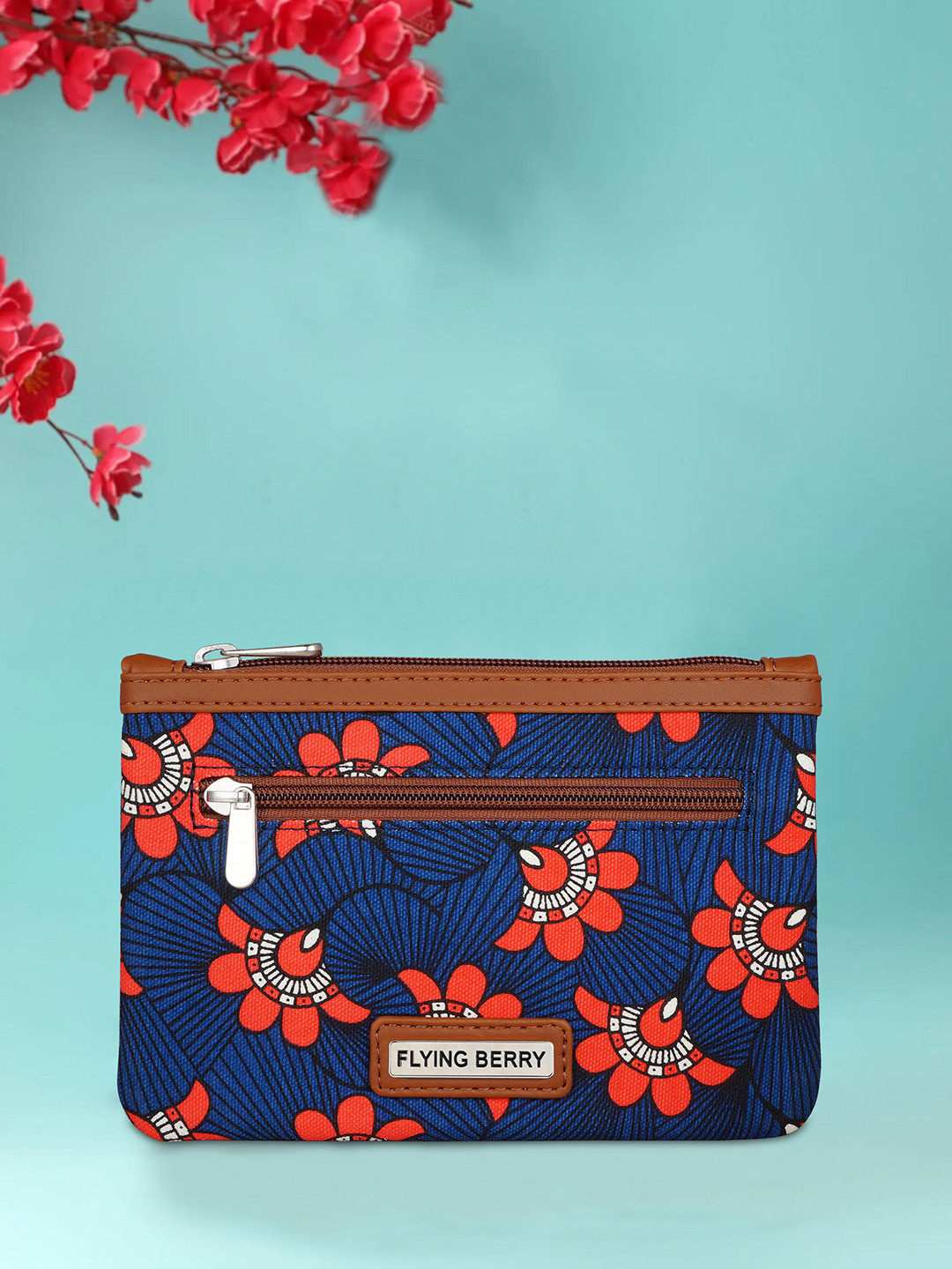 FLYING BERRY Women Printed Vegan Leather Travel Pouch