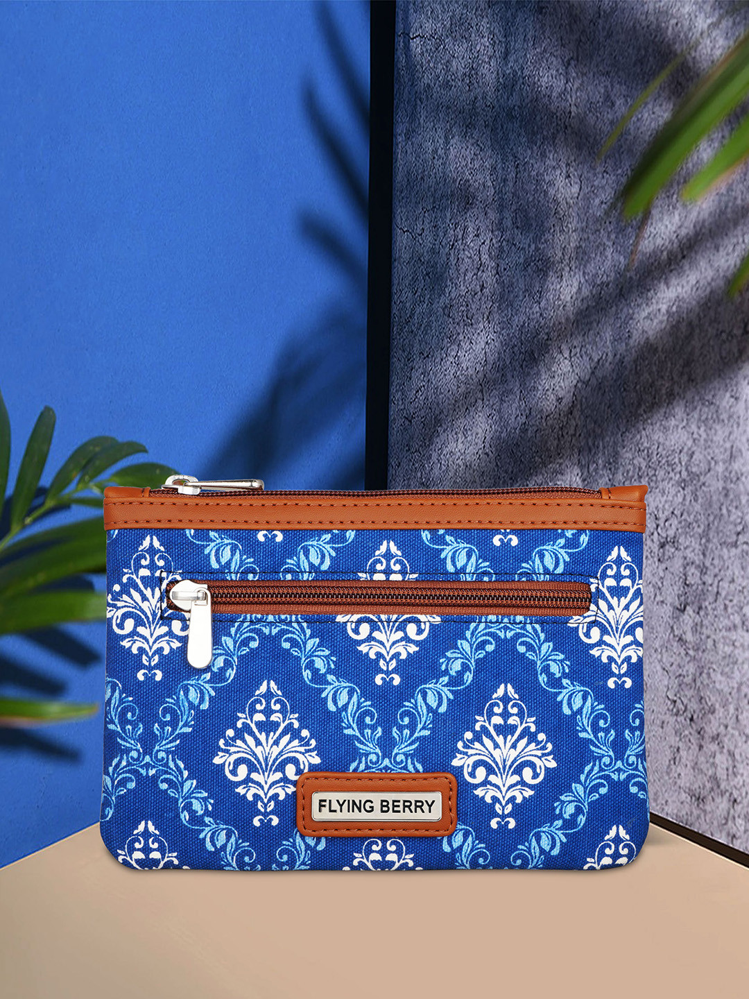 FLYING BERRY Printed Vegan Leather Travel Pouch