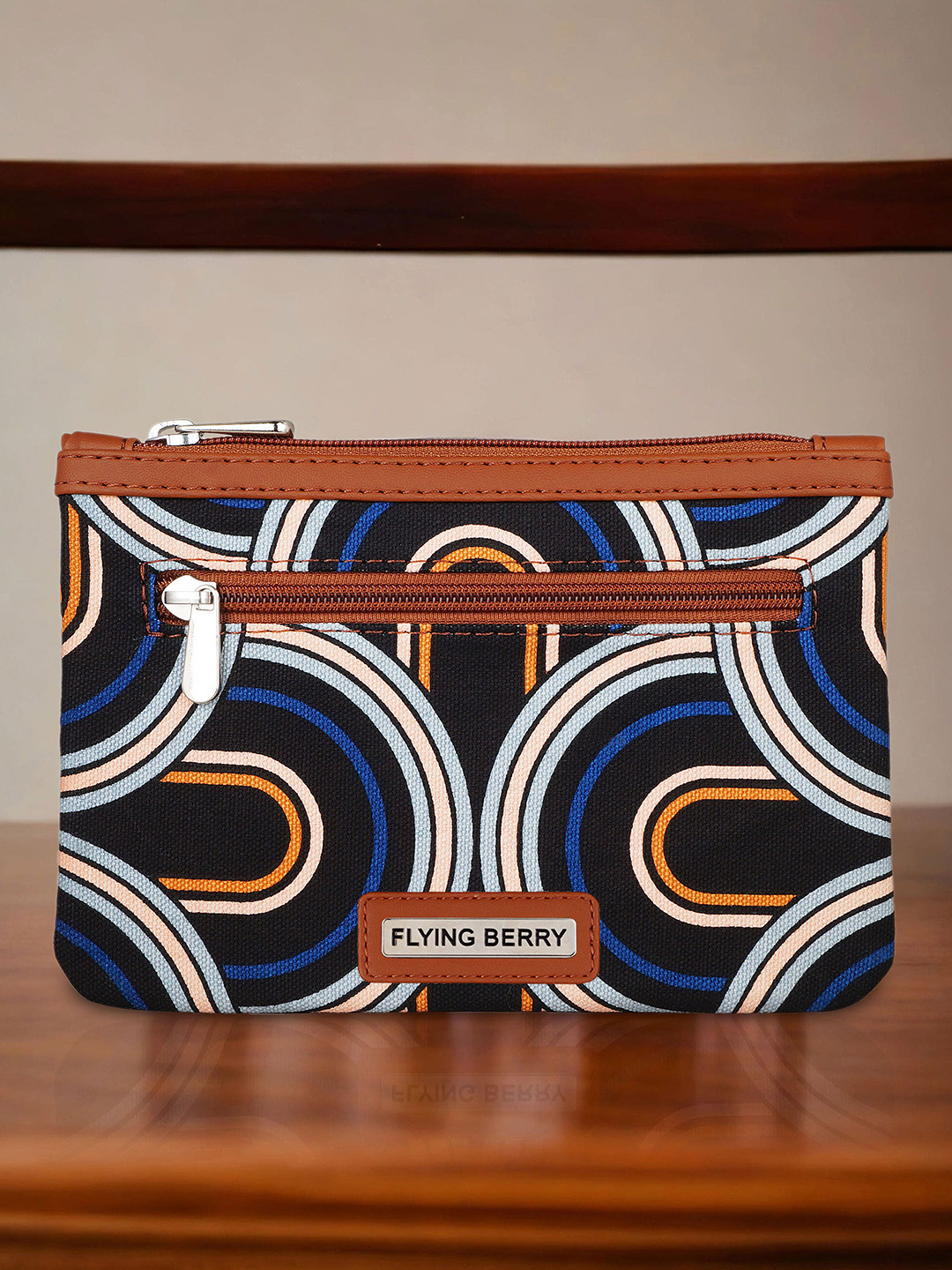 FLYING BERRY Printed Vegan Leather Travel Pouch
