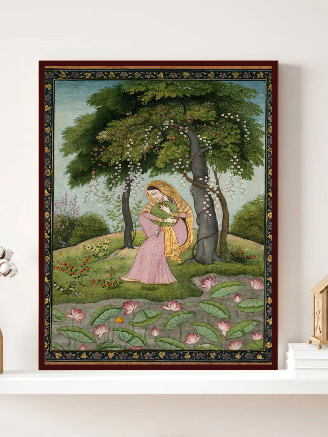 INDIAN CLASSIC ART Royal Princess Canvas Wall Rectangle Paintings Wall Art - 30 x 20 In
