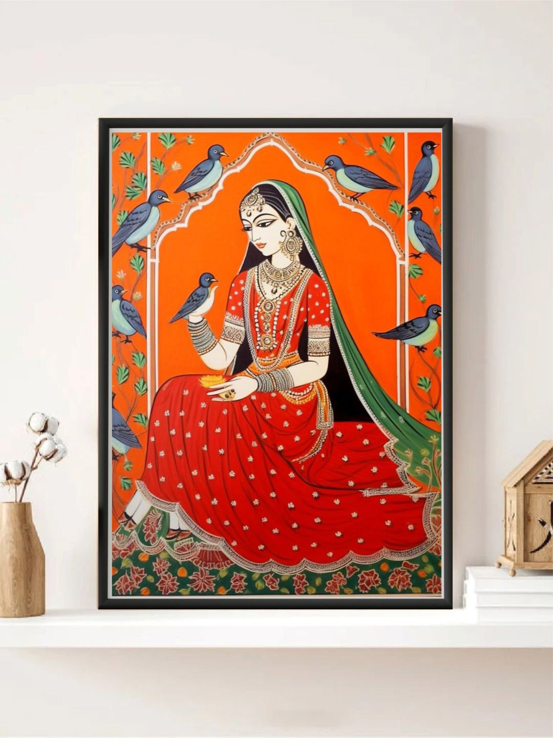 INDIAN CLASSIC ART Red Indian Folk Art