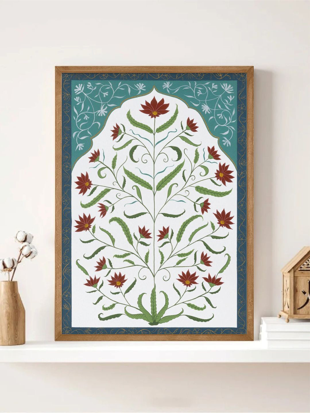 INDIAN CLASSIC ART Indian Folk Art Canvas Wall Rectangle Paintings Wall Art - 20 x 30 in