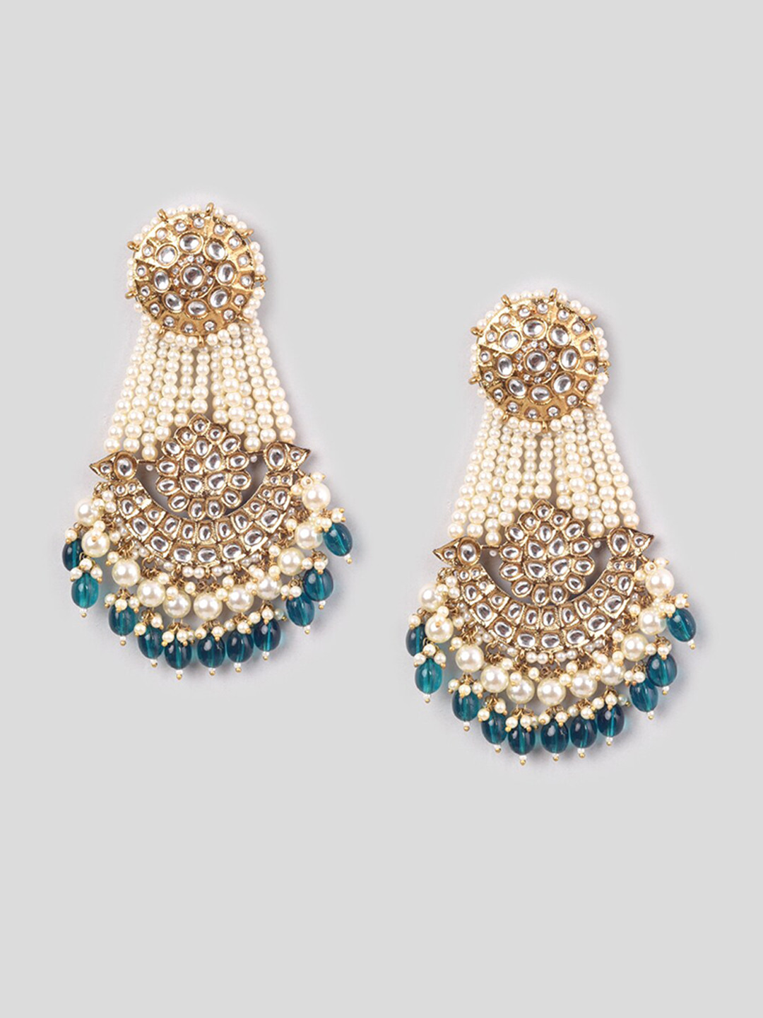 Buy phuljhadi Gold-Plated Contemporary Chandbalis Earrings for