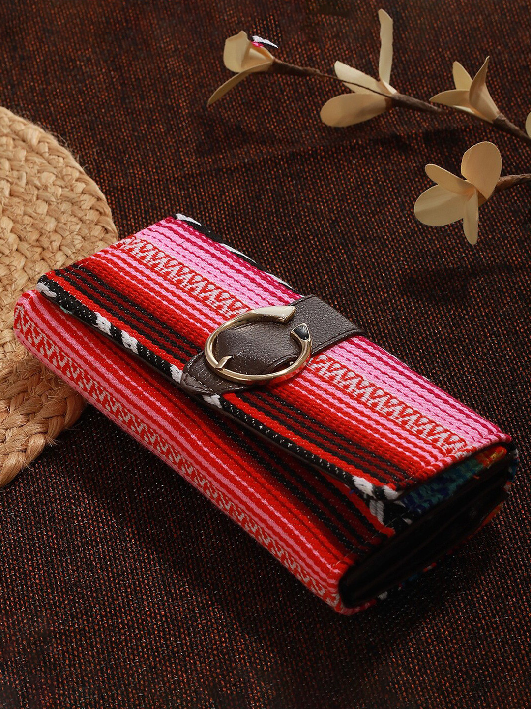 Jazz and Sizzle Women Buckle Detail Two Fold Wallet