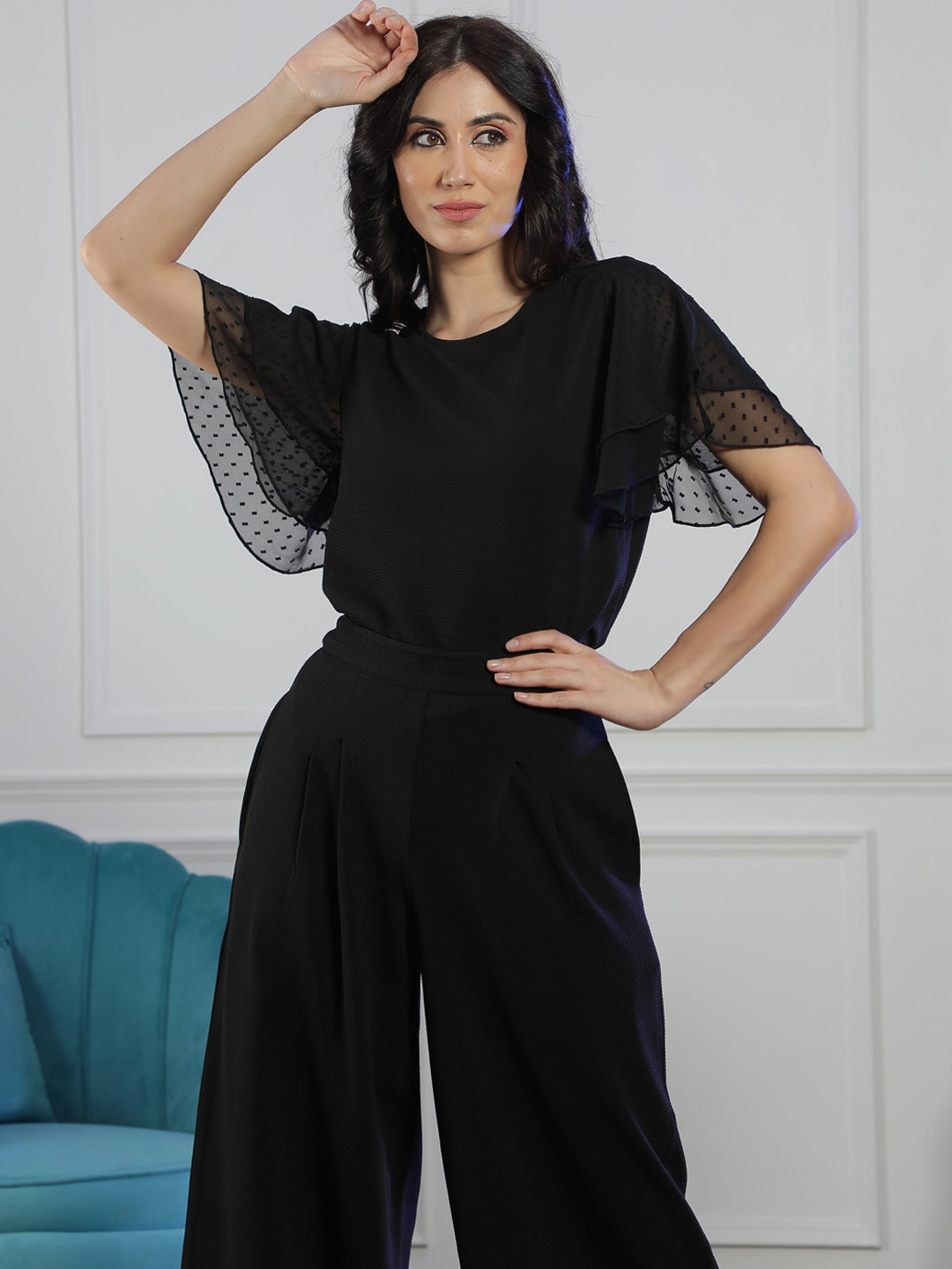 NEUDIS Flared Sleeve Top & Trouser Co-Ords