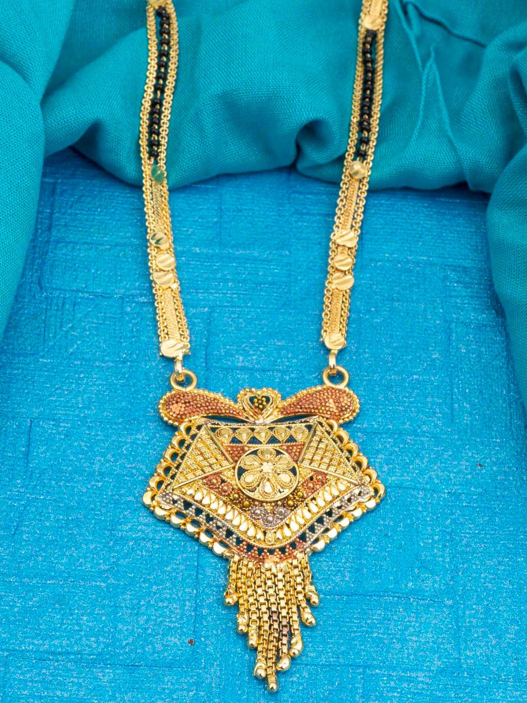 Ramdev Art Fashion Jwellery Gold-Plated Artificial Beaded Mangalsutra
