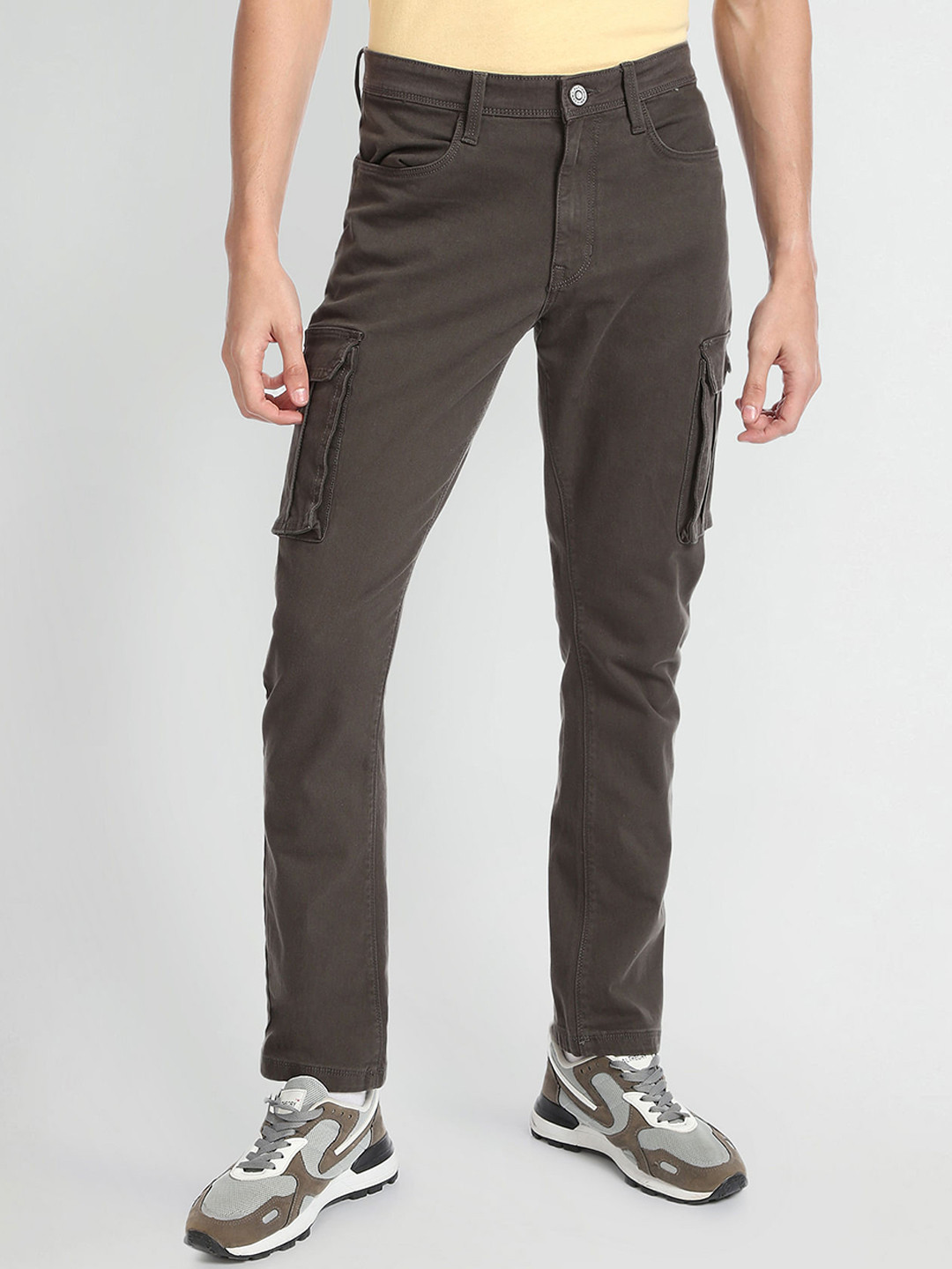 Flying Machine Men Slim Fit Cleanlook Stretchable Cargos