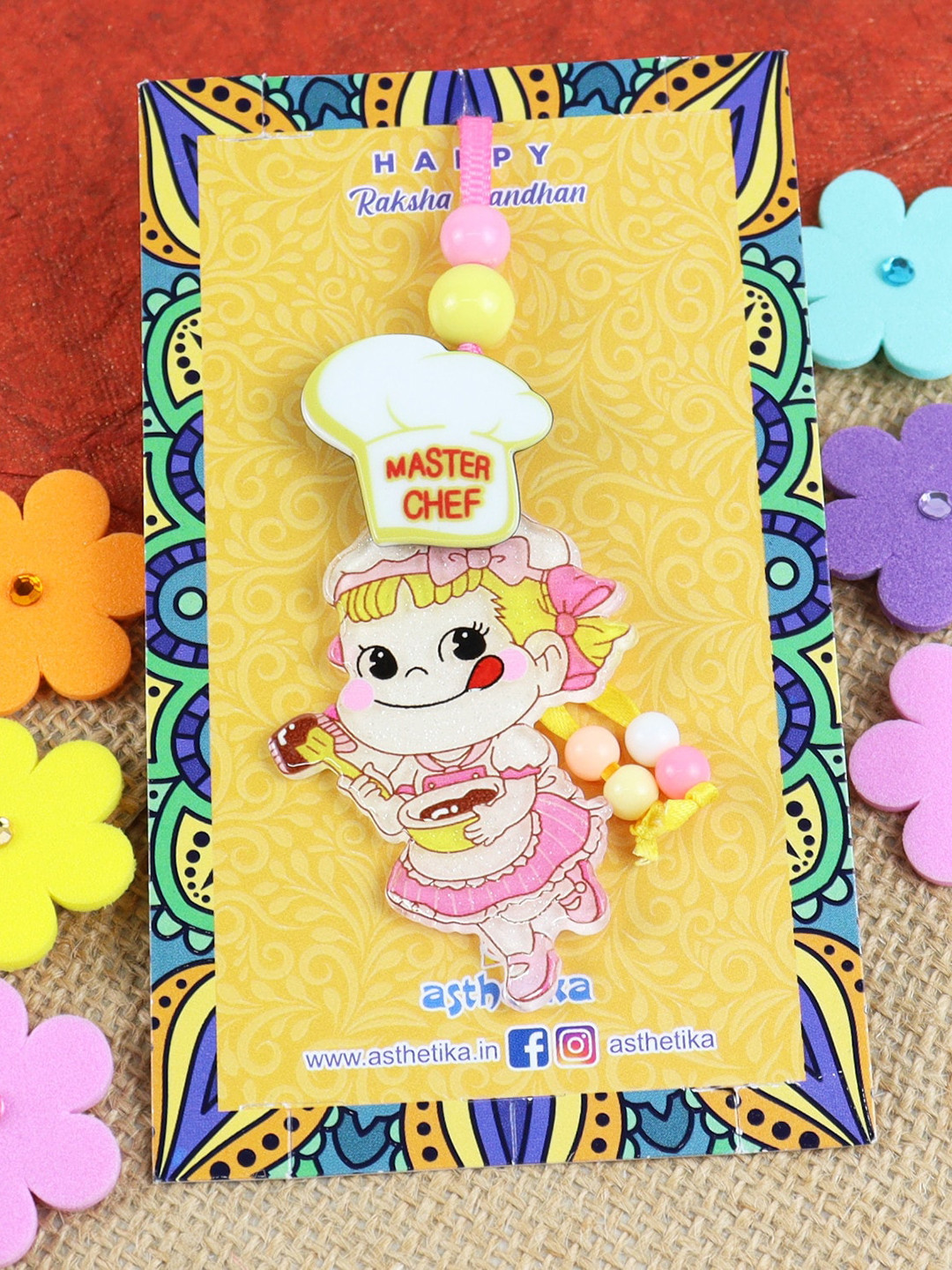 Asthetika Girls Master Chef Charm Lumba Rakhi