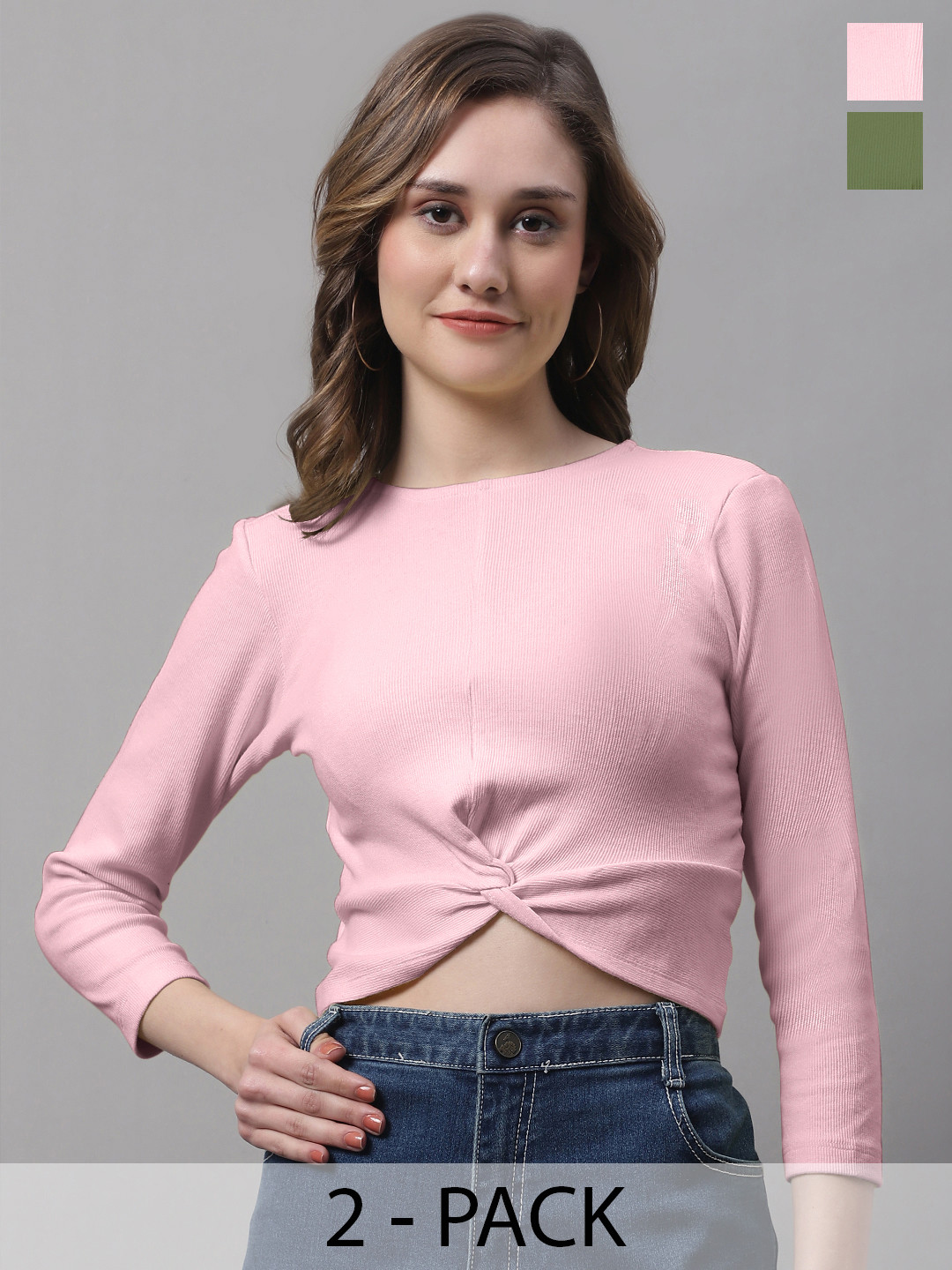 FBAR Coral Cotton Crop Top
