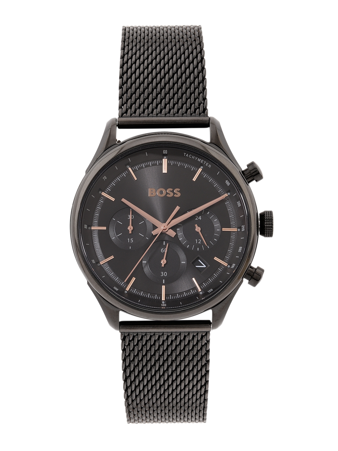 Buy Hugo Boss Men Gregor Stainless Steel Bracelet Style Analogue Chronograph  Watch 1514065 - Watches for Men 24051626 | Myntra | Quarzuhren
