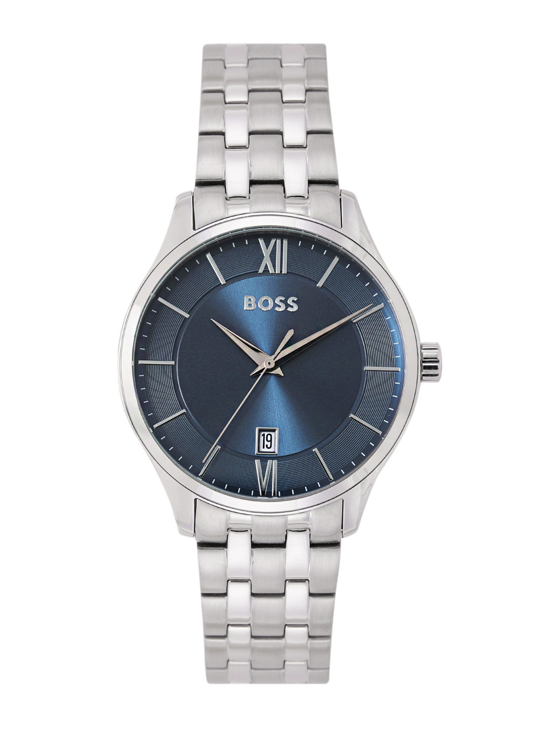 Hugo Boss Men Elite Stainless Steel Bracelet Style Analogue Watch 1513895