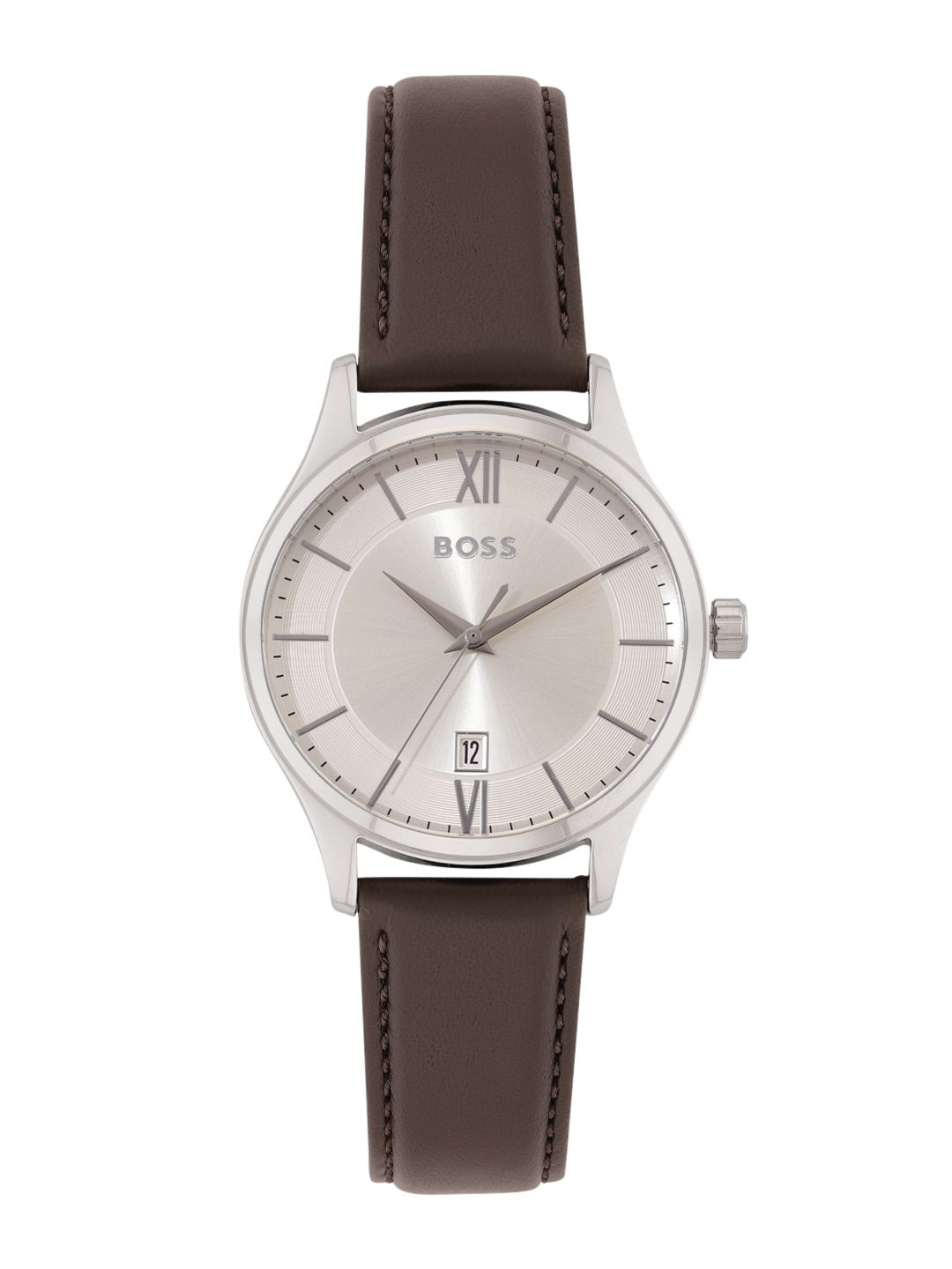 Mens hugo boss watch best sale leather strap