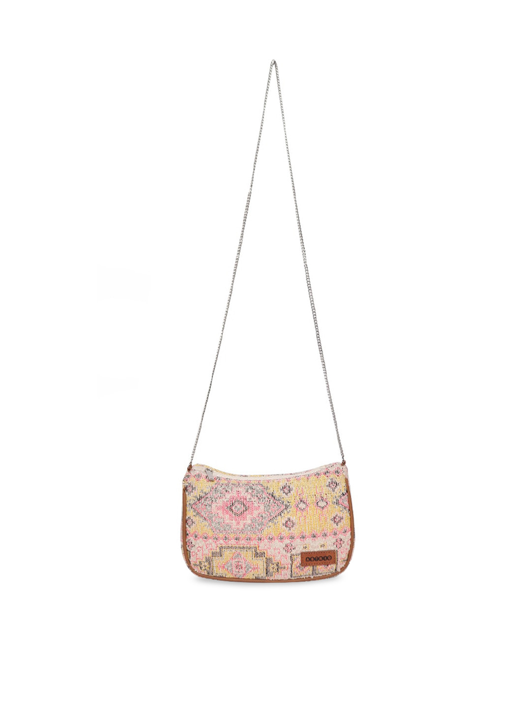 ASTRID Self Design Half Moon Sling Bag