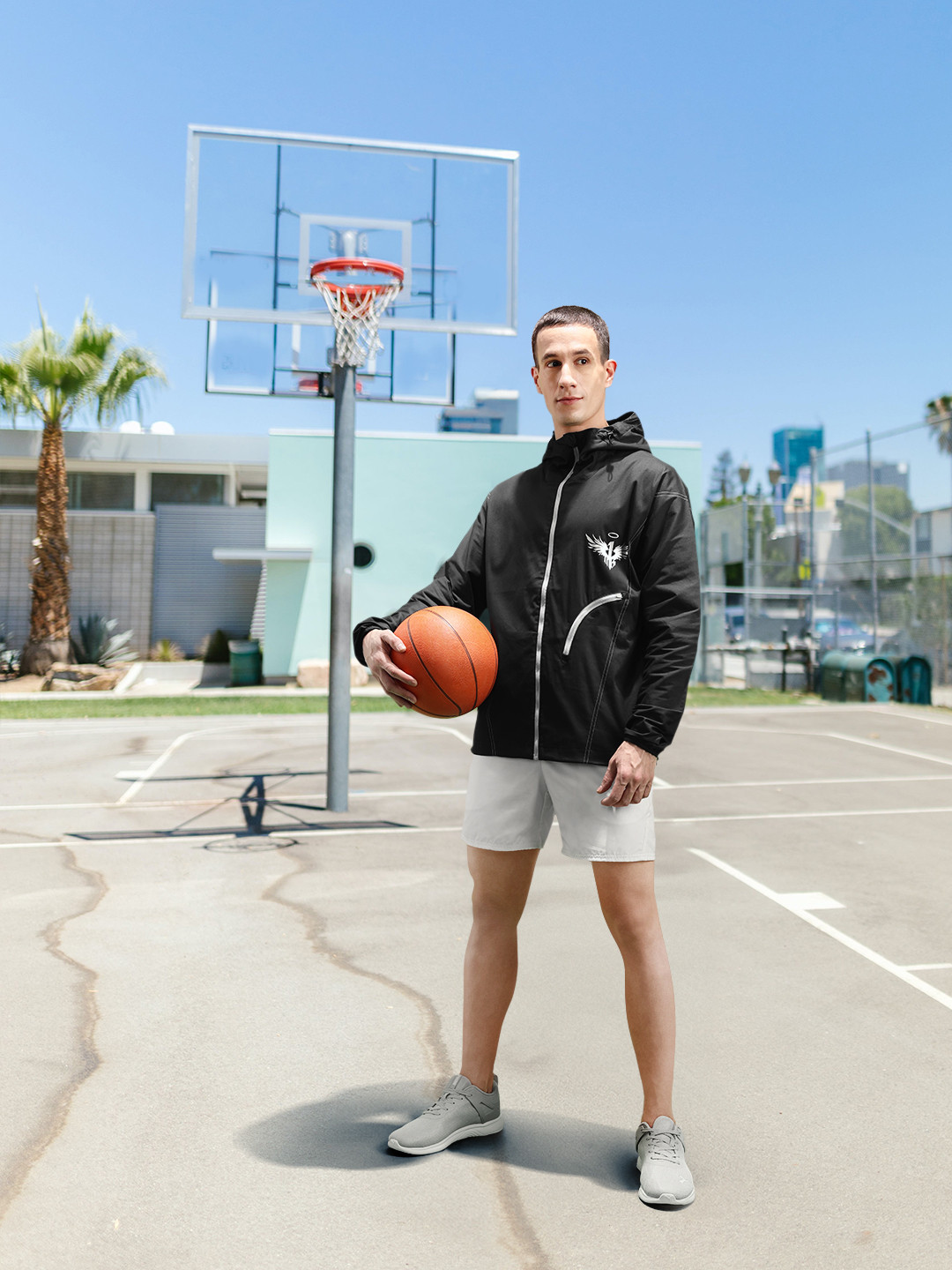 Puma Graphic Printed Hooded MELO x TOXIC Basketball Dime Sporty Jacket