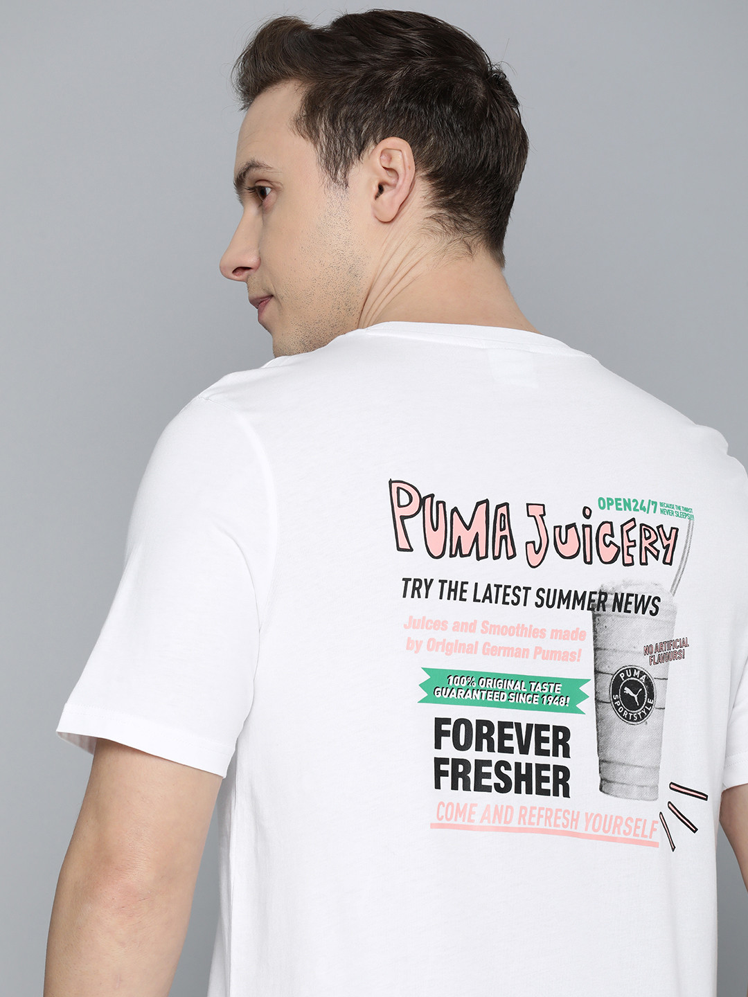 Puma JUICERY Typography Printed Pure Cotton T-shirt
