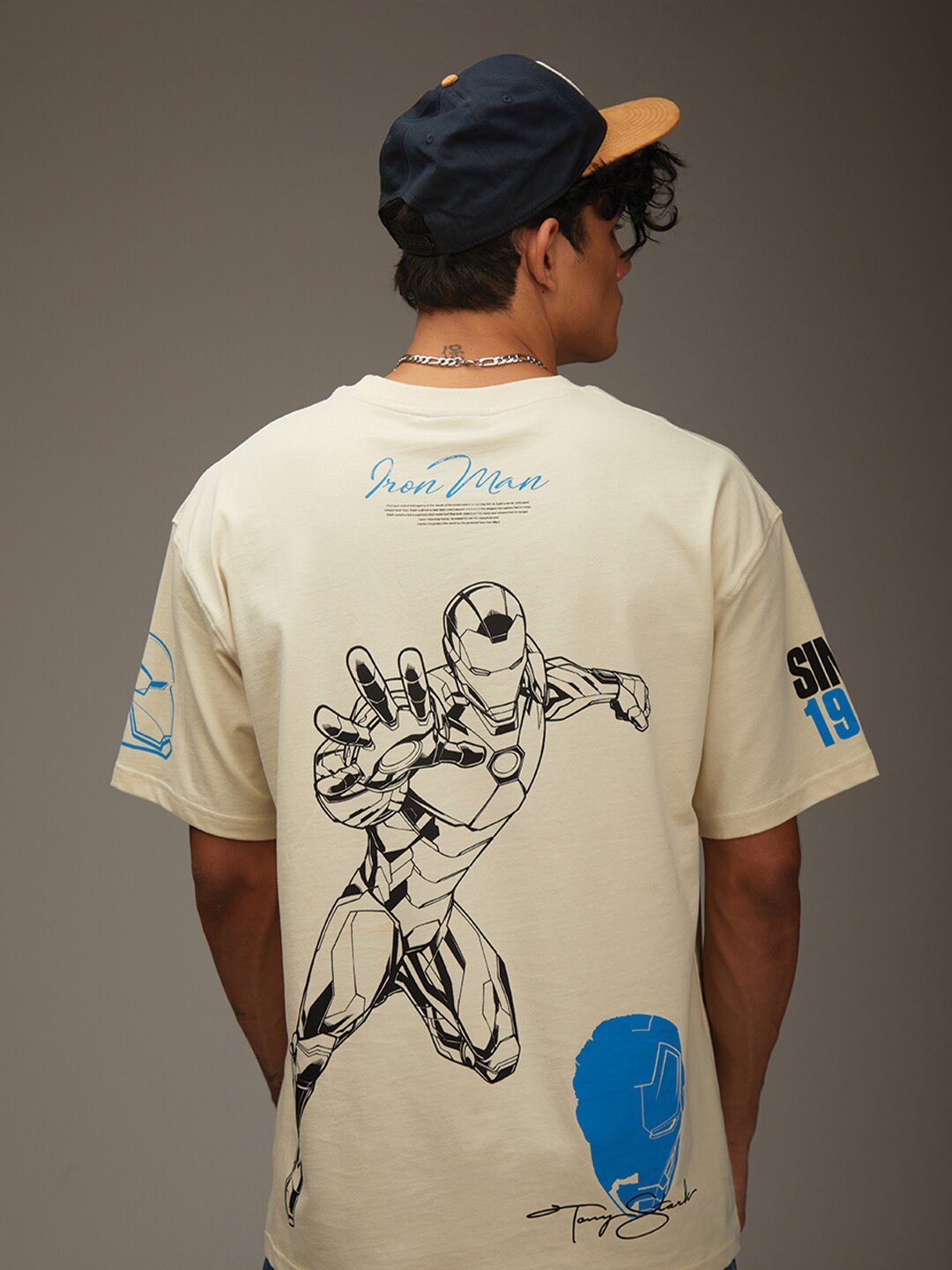 Iron man t shirt myntra top