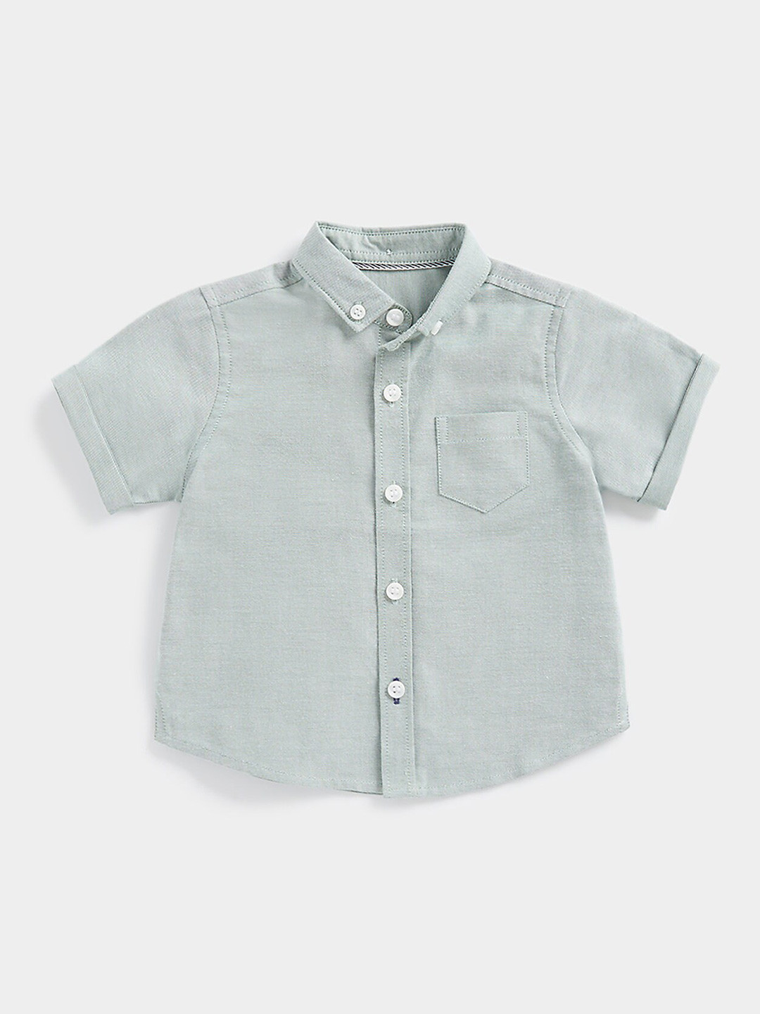 mothercare Boys Button Down Collar Pure Cotton Casual Shirt