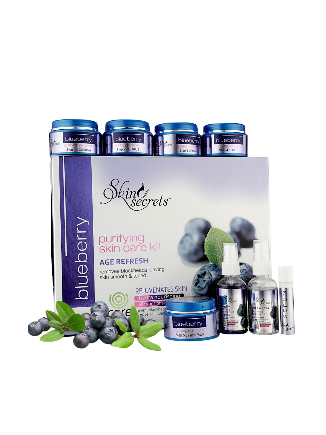 SKIN SECRETS Purifying Blueberry Facial Kit - 410g