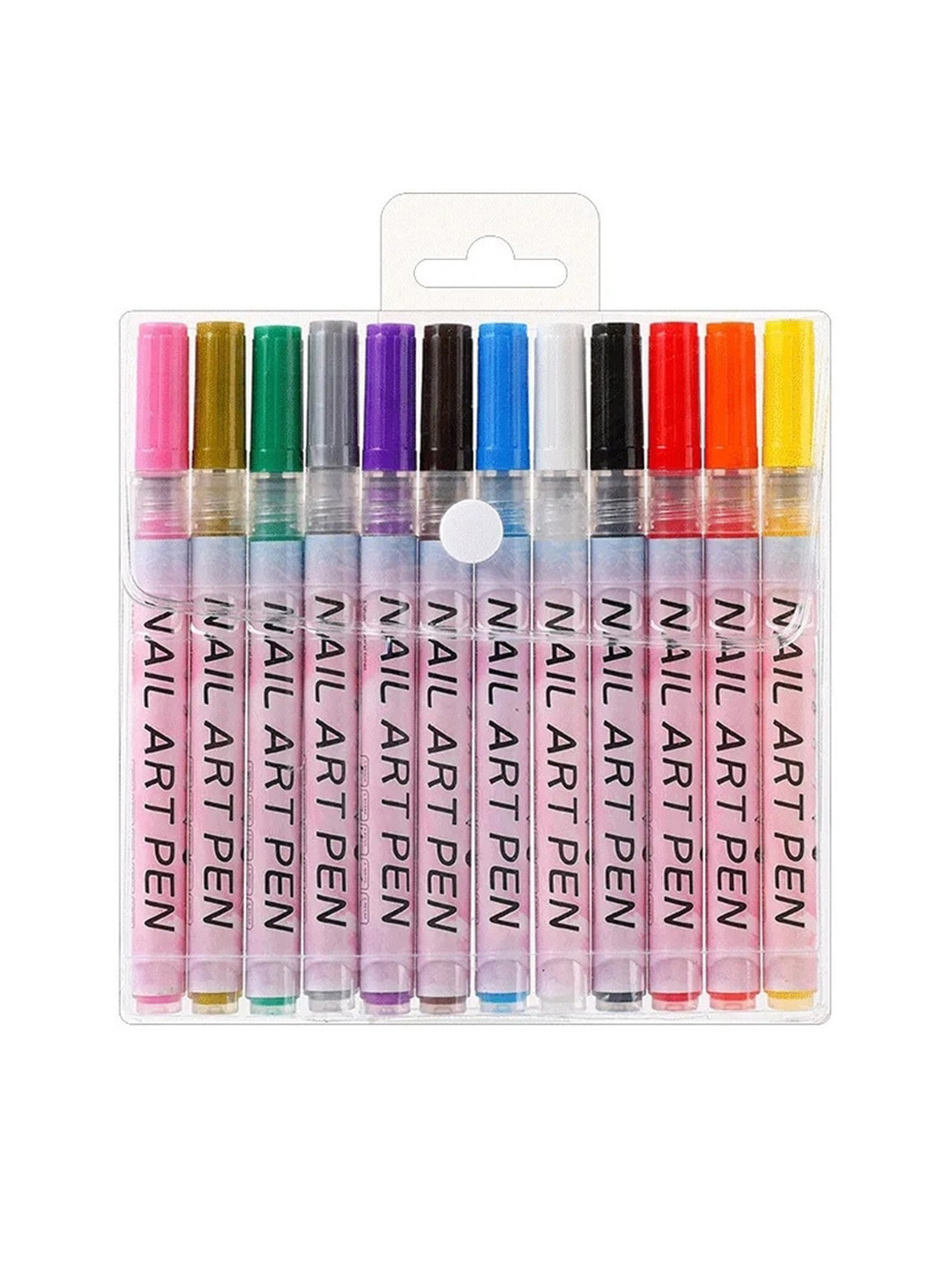 FEELHIGH 12-Pcs 3D Nail Art Pens Set