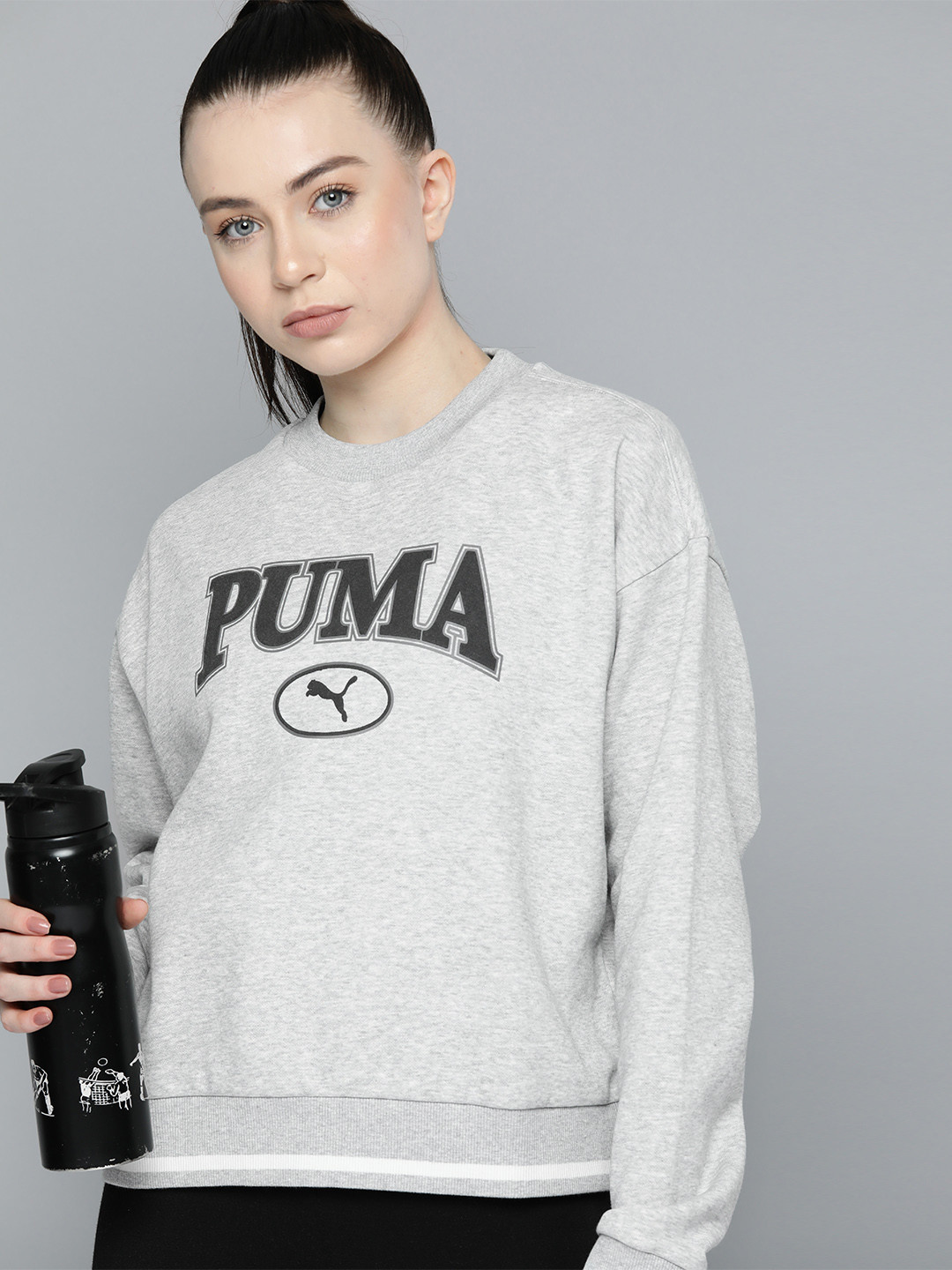 Puma Relaxed Fit Squard Printed Sweatshirt