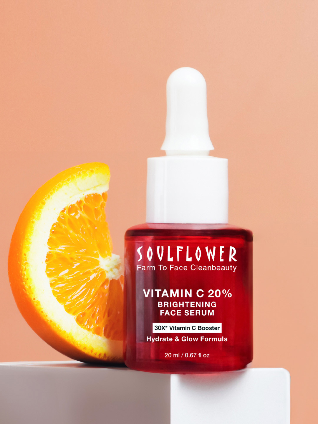 Soulflower 30X Vitamin C Serum For Bouncier & Brighter Skin and Dark Spots 20ml