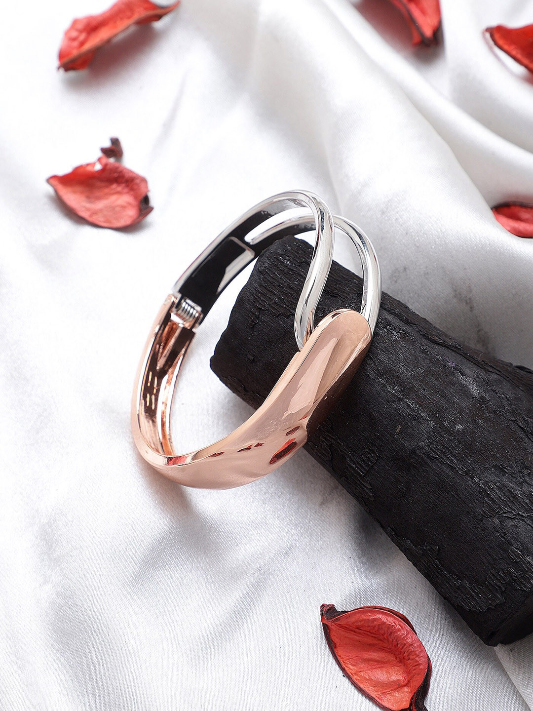 Mali Fionna Rose Gold-Plated Cuff Bracelet