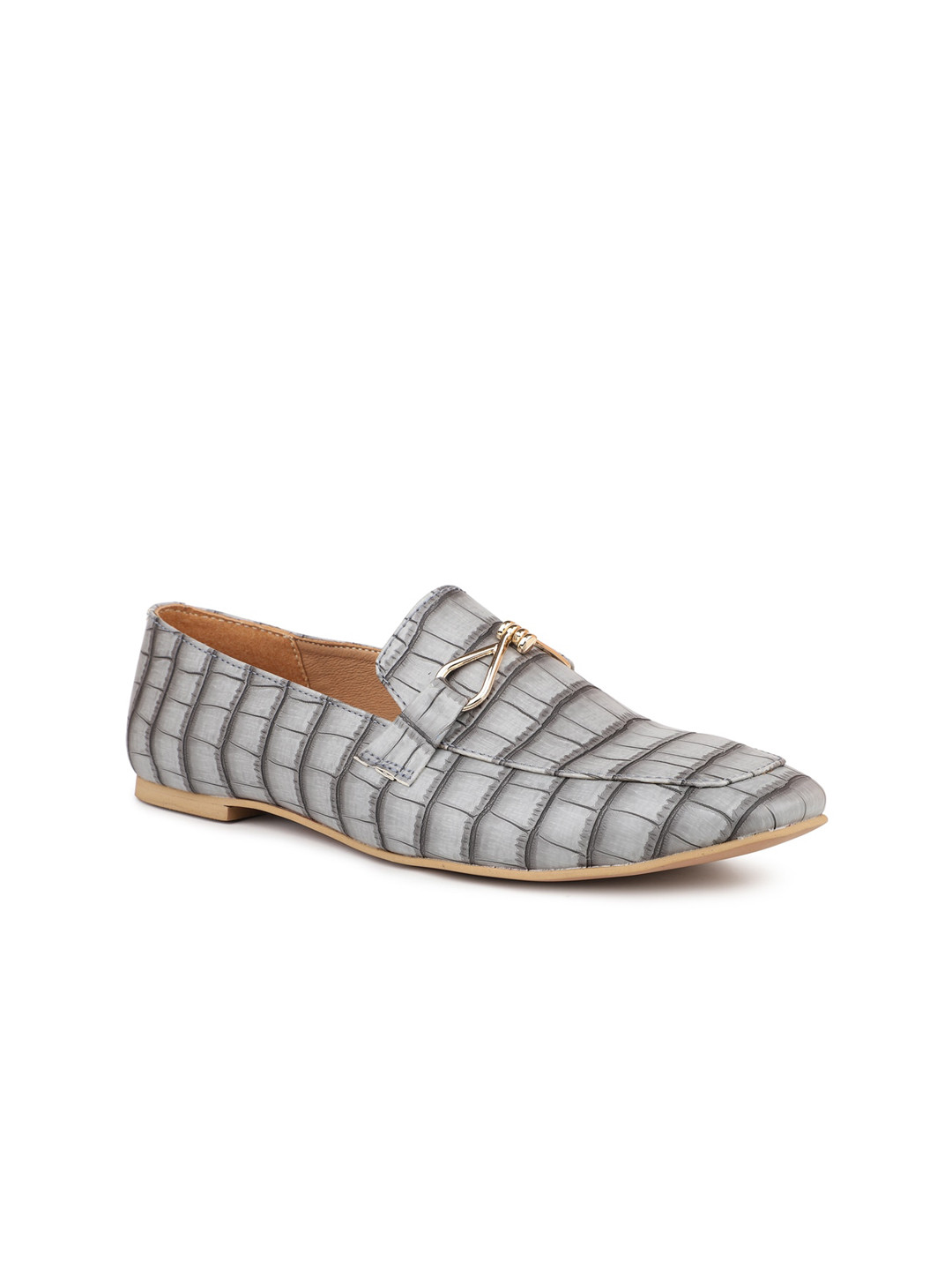 Inc 5 Women Printed Memory Foam Horsebit Loafers