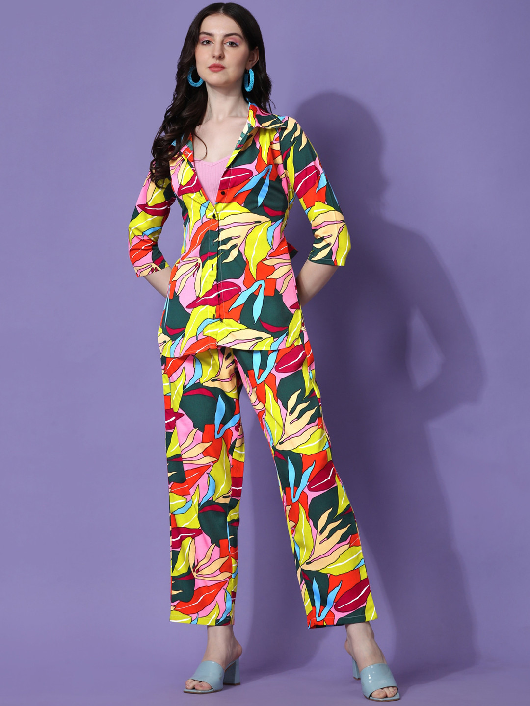 SHEETAL Printed Shirt With Trousers Co-Ords