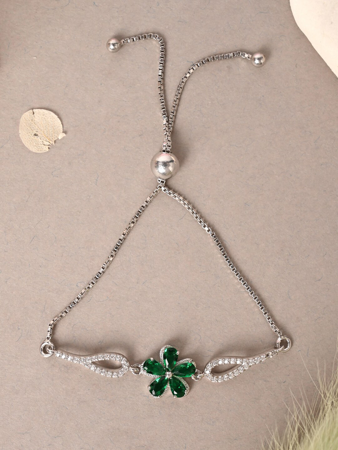 Clara Rhodium-Plated Charm Bracelet
