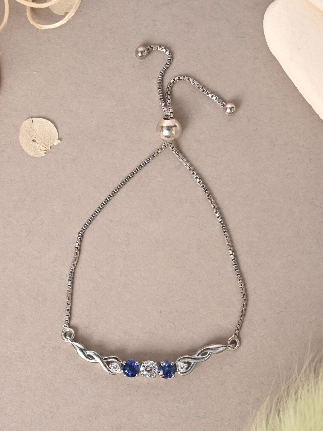 Clara Rhodium-Plated Charm Bracelet