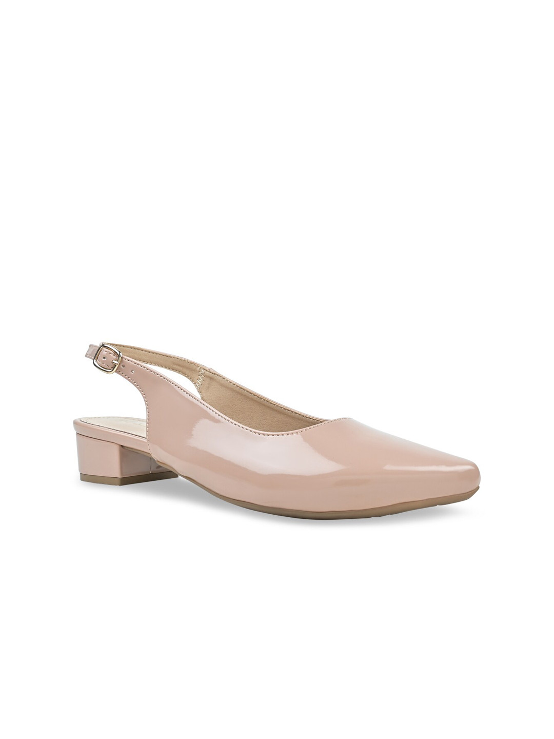 Rocia Pointed Toe Block Mules With Buckles